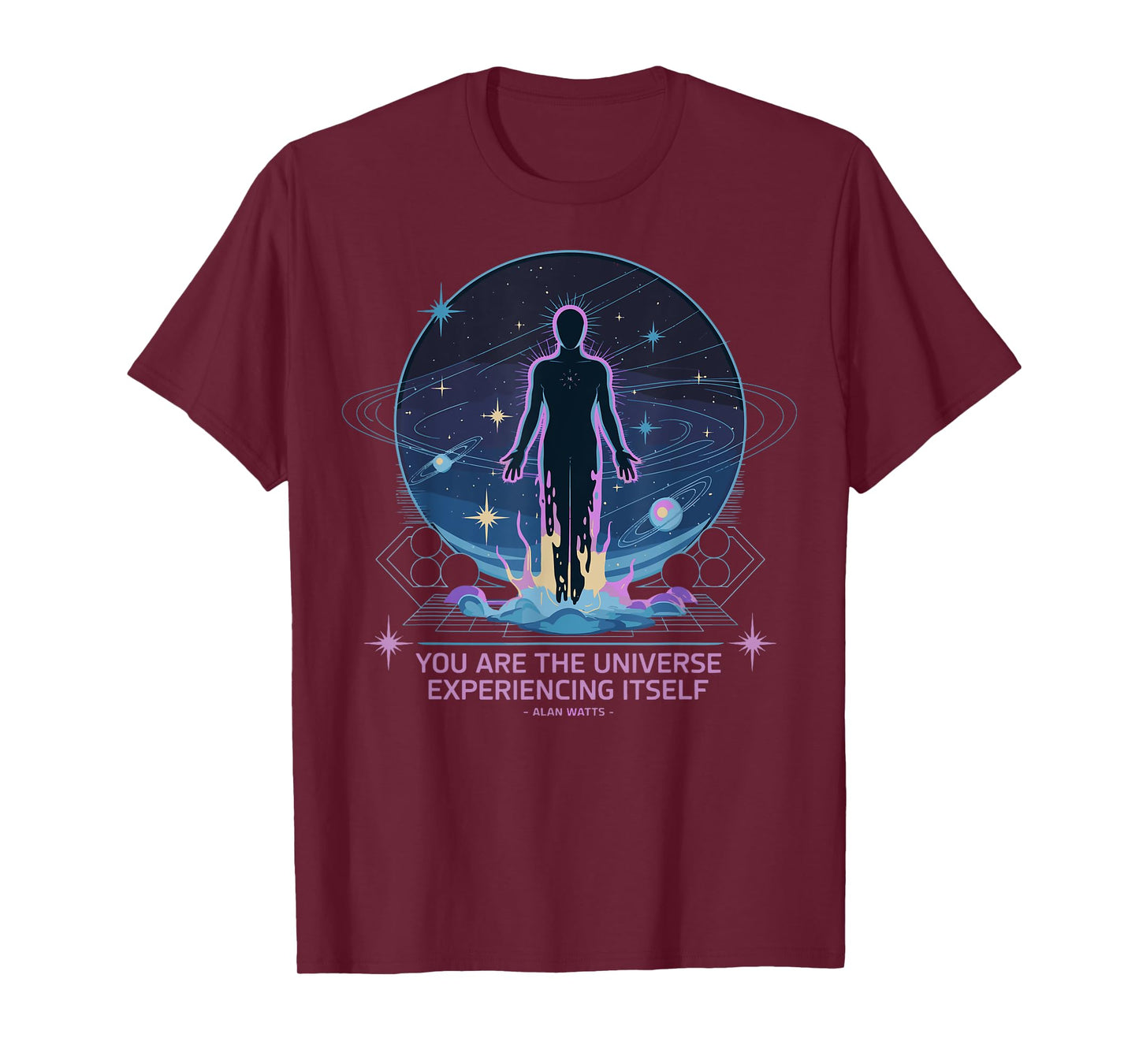 Alan Watts Cosmic Quote Universe Awareness Human Spirit T-Shirt