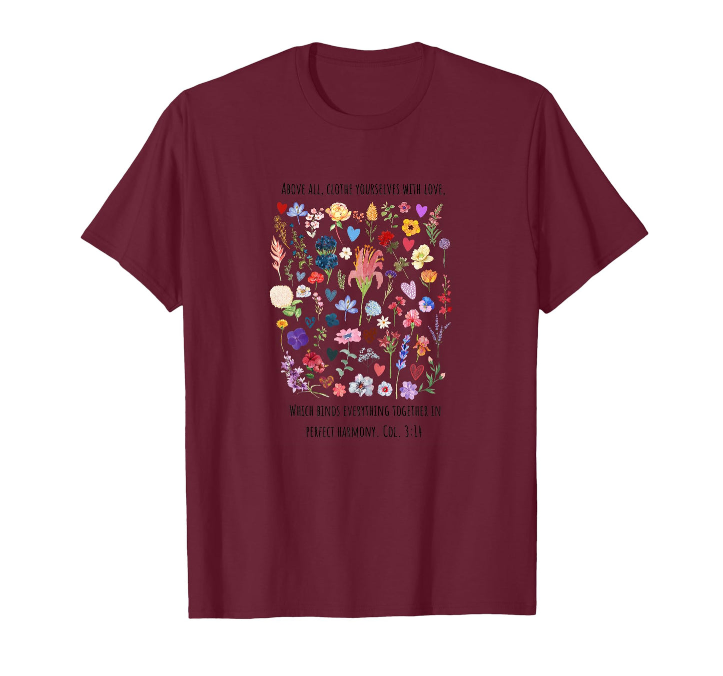Christian Bible Verse Boho Wildflowers Fatih & Inspirational T-Shirt
