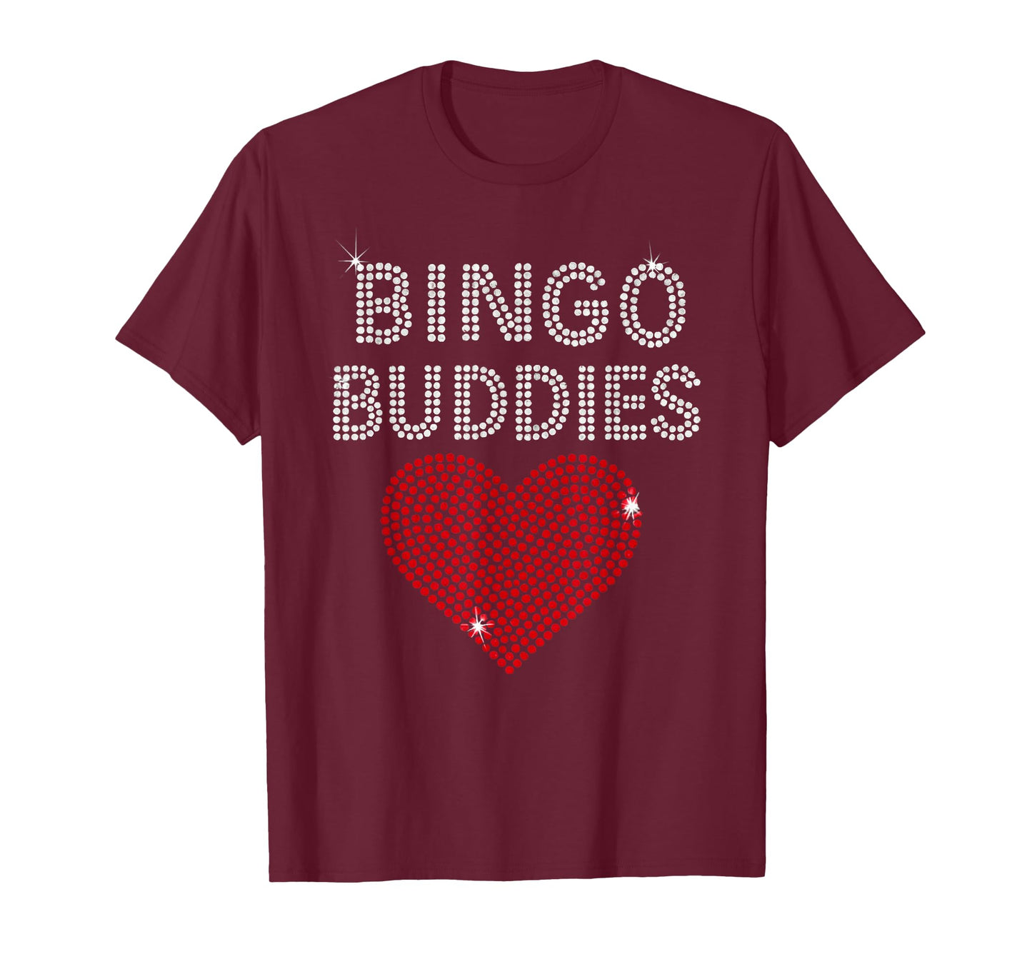 Bingo Buddies Bingo Lover Cute Heart Funny Game Women Girls T-Shirt