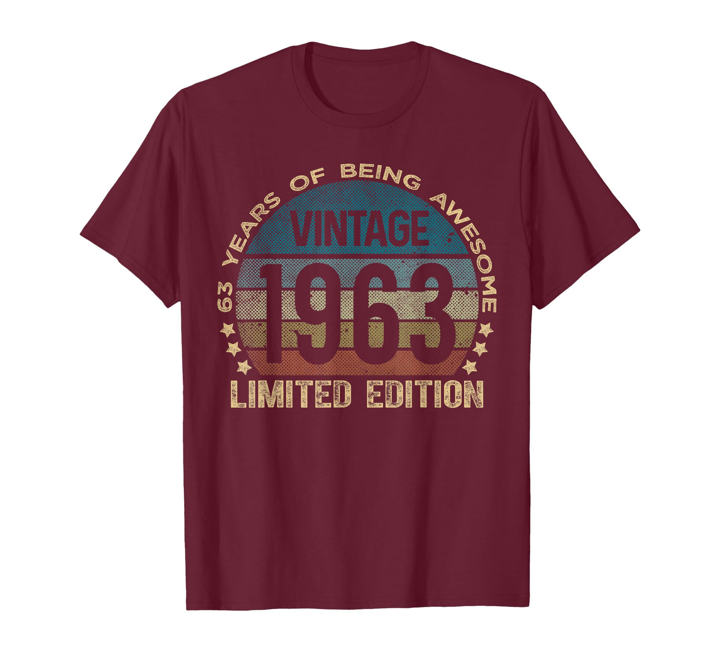 63 Year Old Gifts Vintage 1963 Limited Edition 63rd Birthday T-Shirt