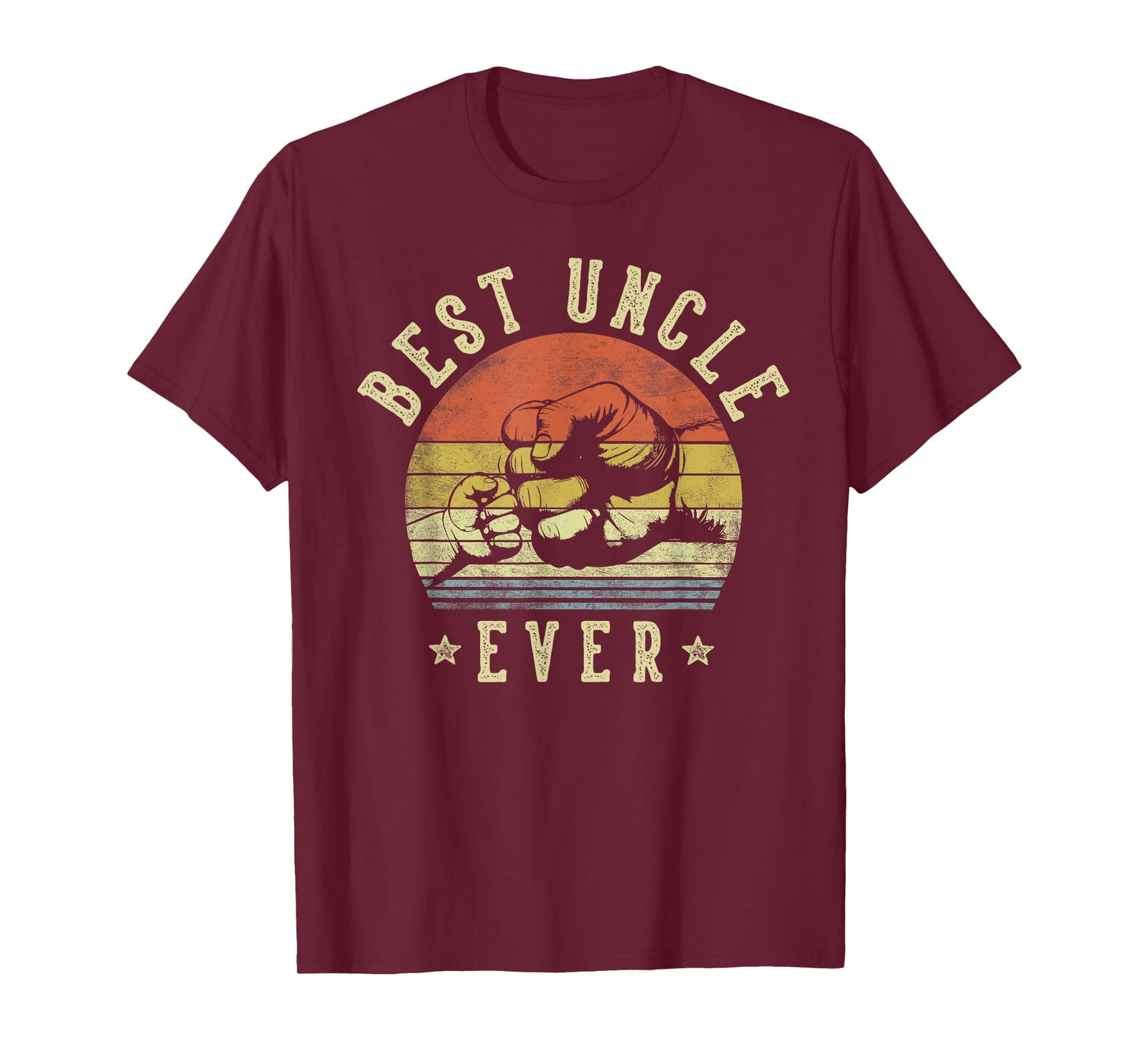 Best Uncle Ever - Retro Fist Bump Vintage Design Uncle T-Shirt