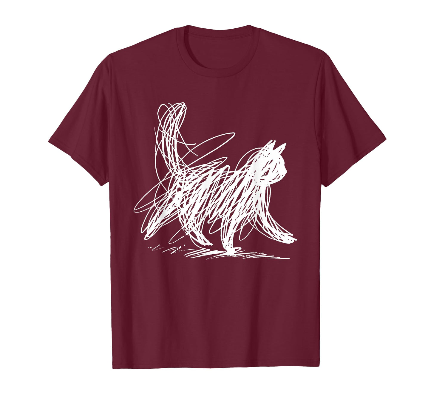 Minimalist cat Art T-Shirt