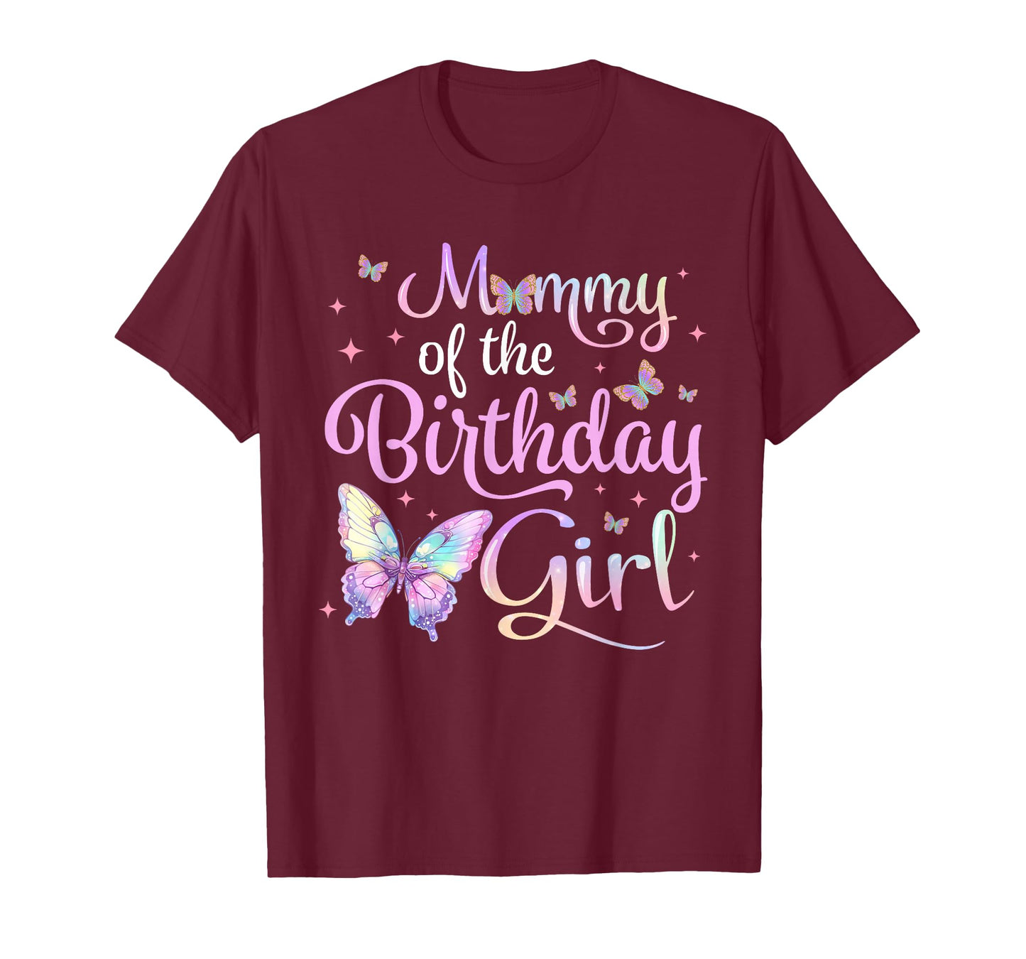 Mommy of The Birthday Girl Butterfly Party Family Matching T-Shirt