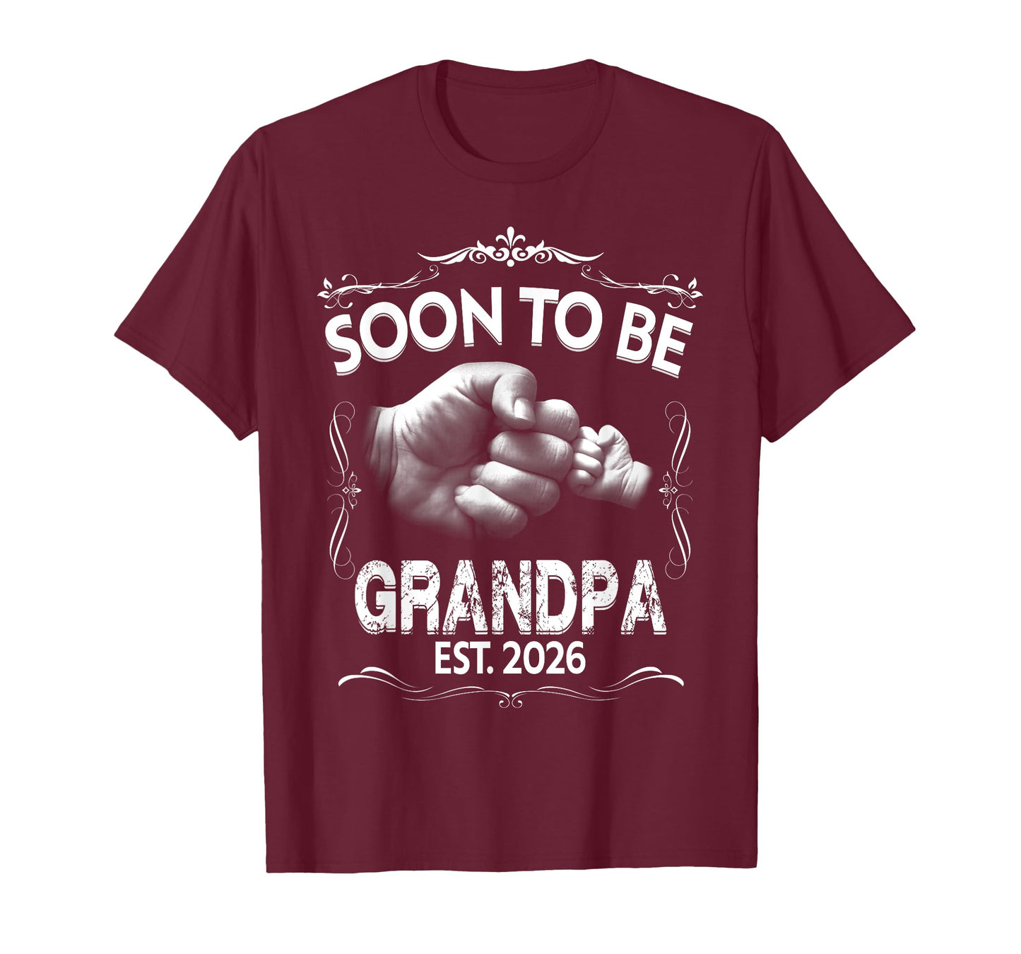 Mens Soon to be Grandpa 2026 pregnancy announcement T-Shirt