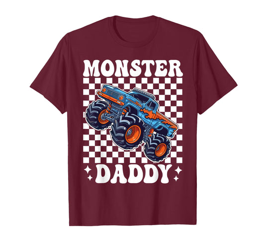 Monster Truck Daddy Family Matching Monster Trucks Birthday T-Shirt
