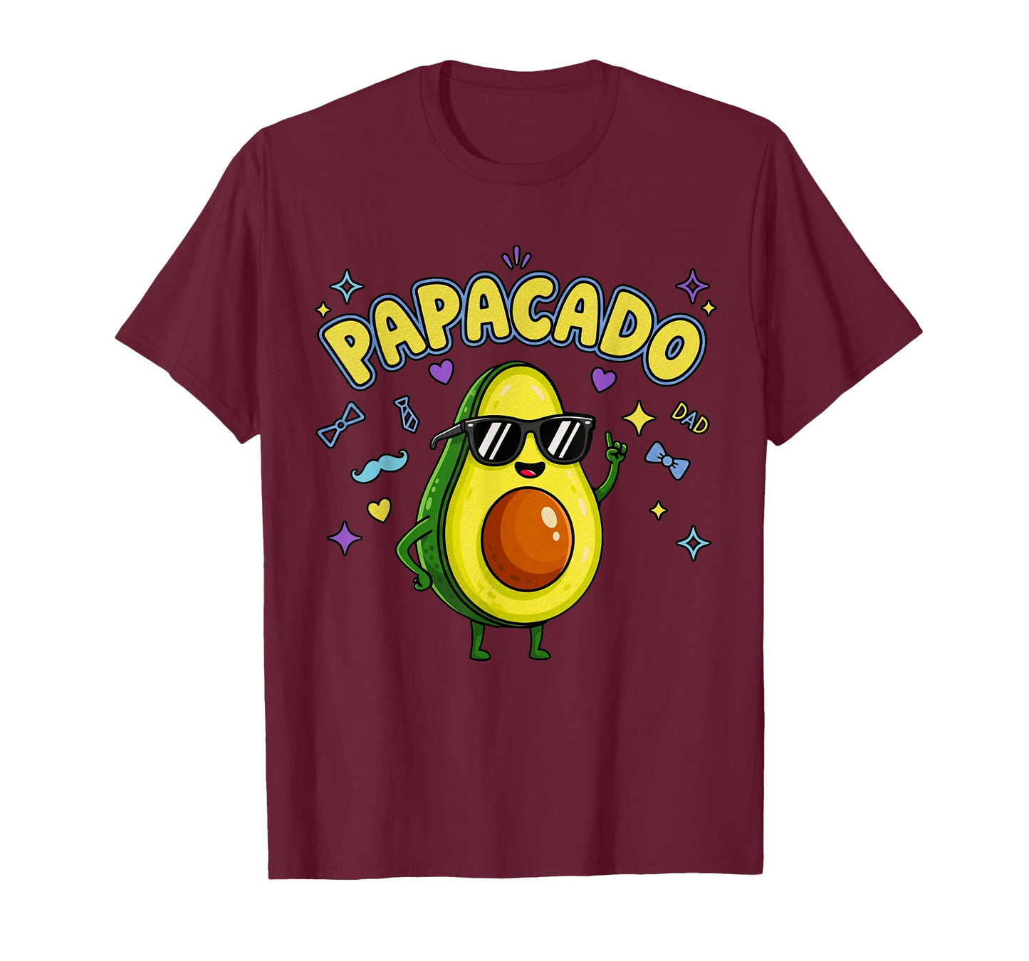 Pregnancy Announcement Men Dad Funny Avocado Papacado T-Shirt