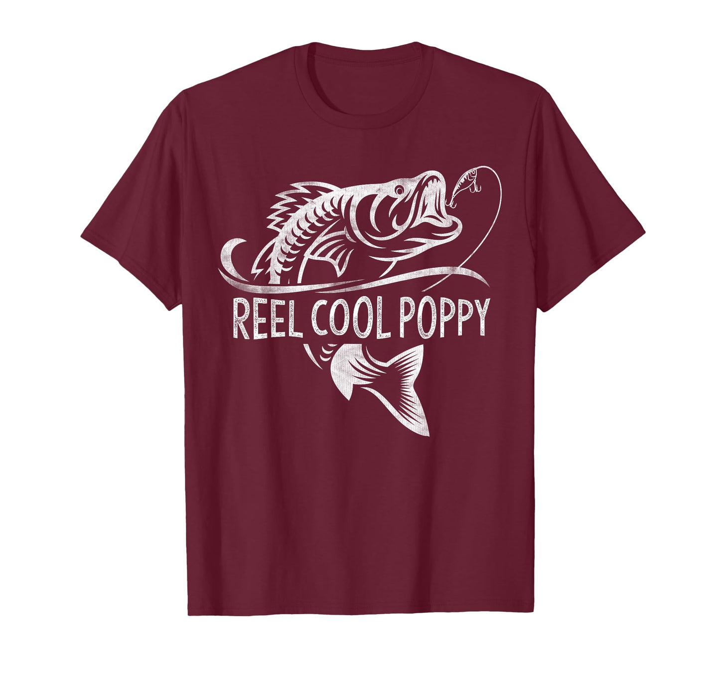 Reel Cool Poppy Fishing Gifts Poppy Father's Day T-Shirt