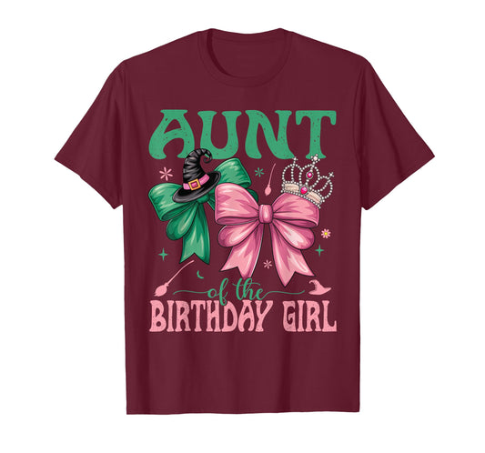 Aunt of The Birthday Girl Matching Witch Family Bday Part T-Shirt