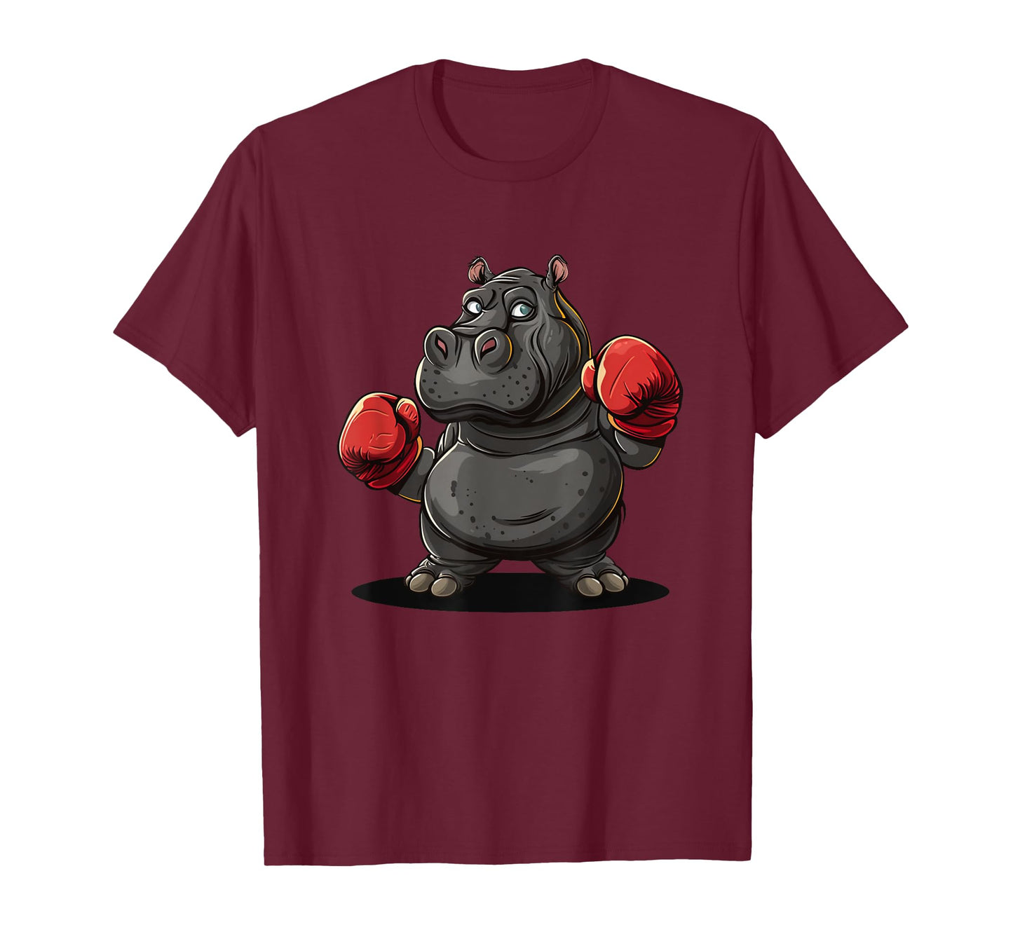 Cool boxing Athlete Costume for Hippo and Animals Lovers T-Shirt