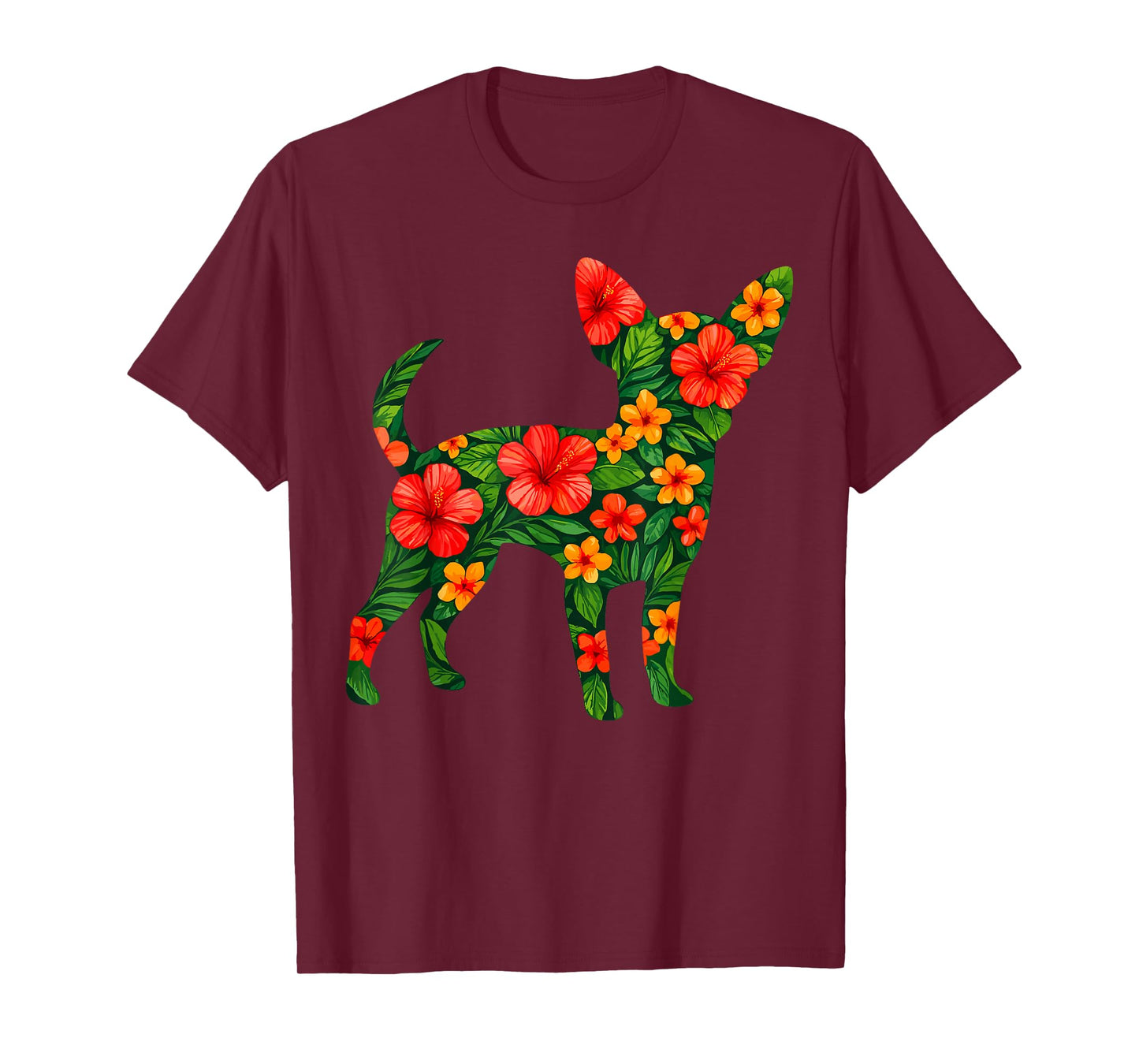 Floral Chihuahua T-Shirt