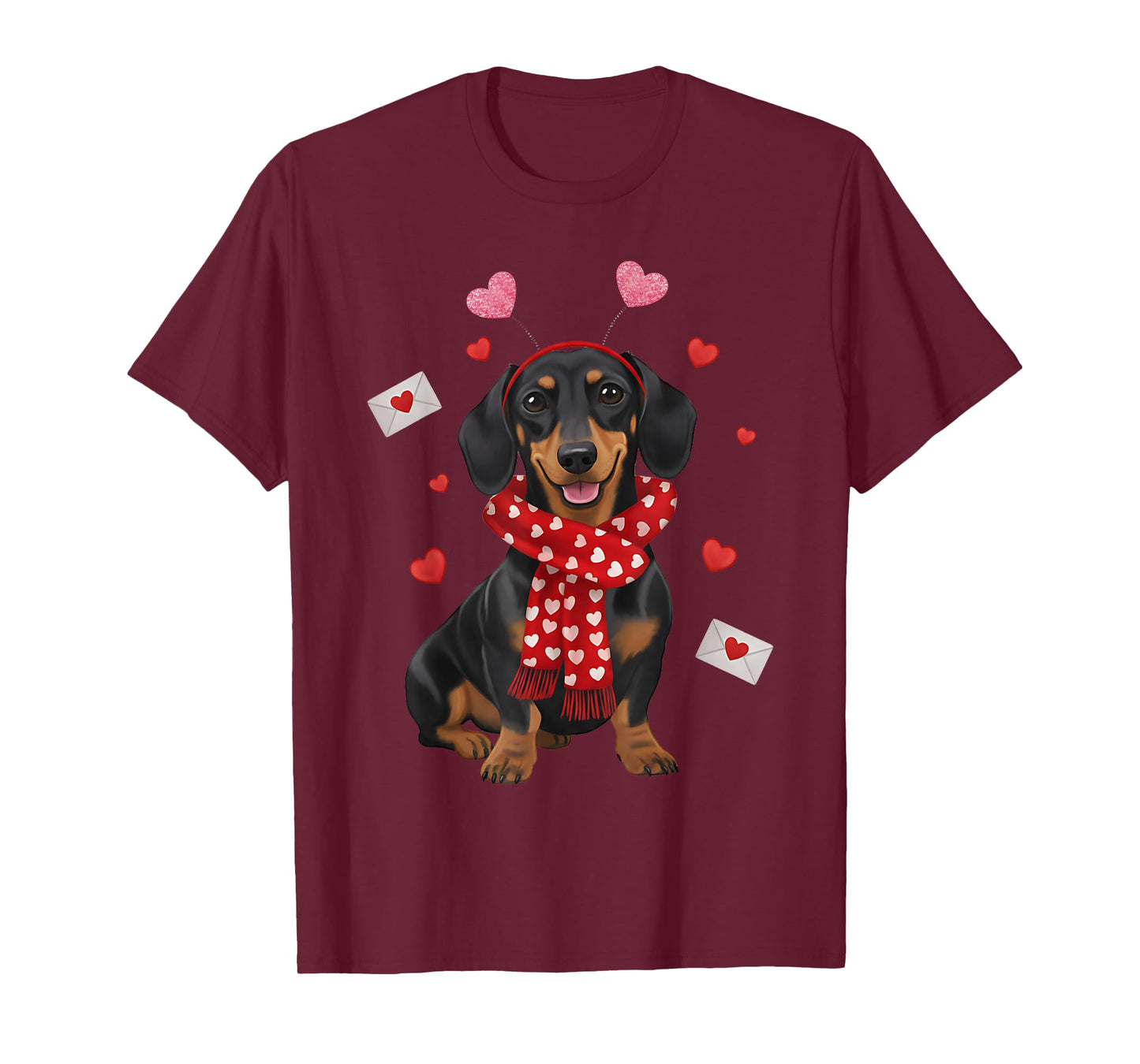 Cute Dachshund Valentine’s Day Dog Mom - Dachshund Dog Lover T-Shirt