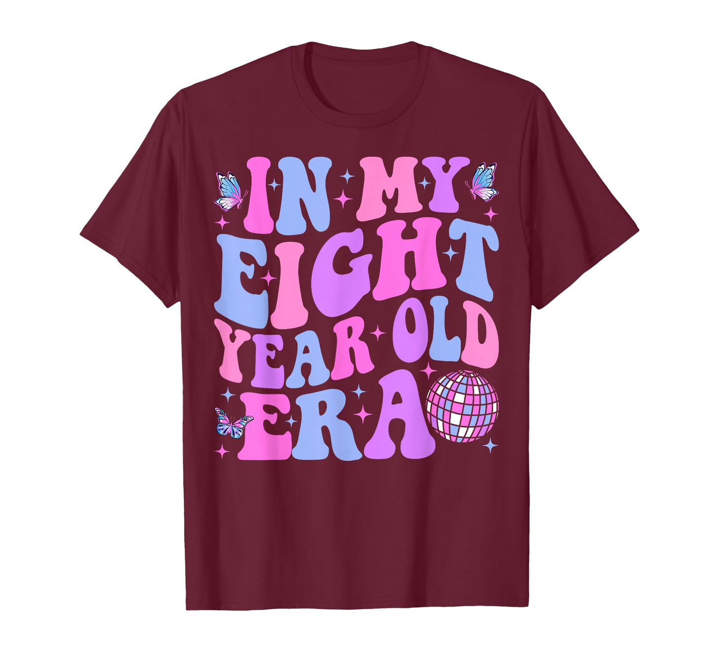 In My Eight Year Old Era Girl Boy 8th Birthday 8 Year Old T-Shirt