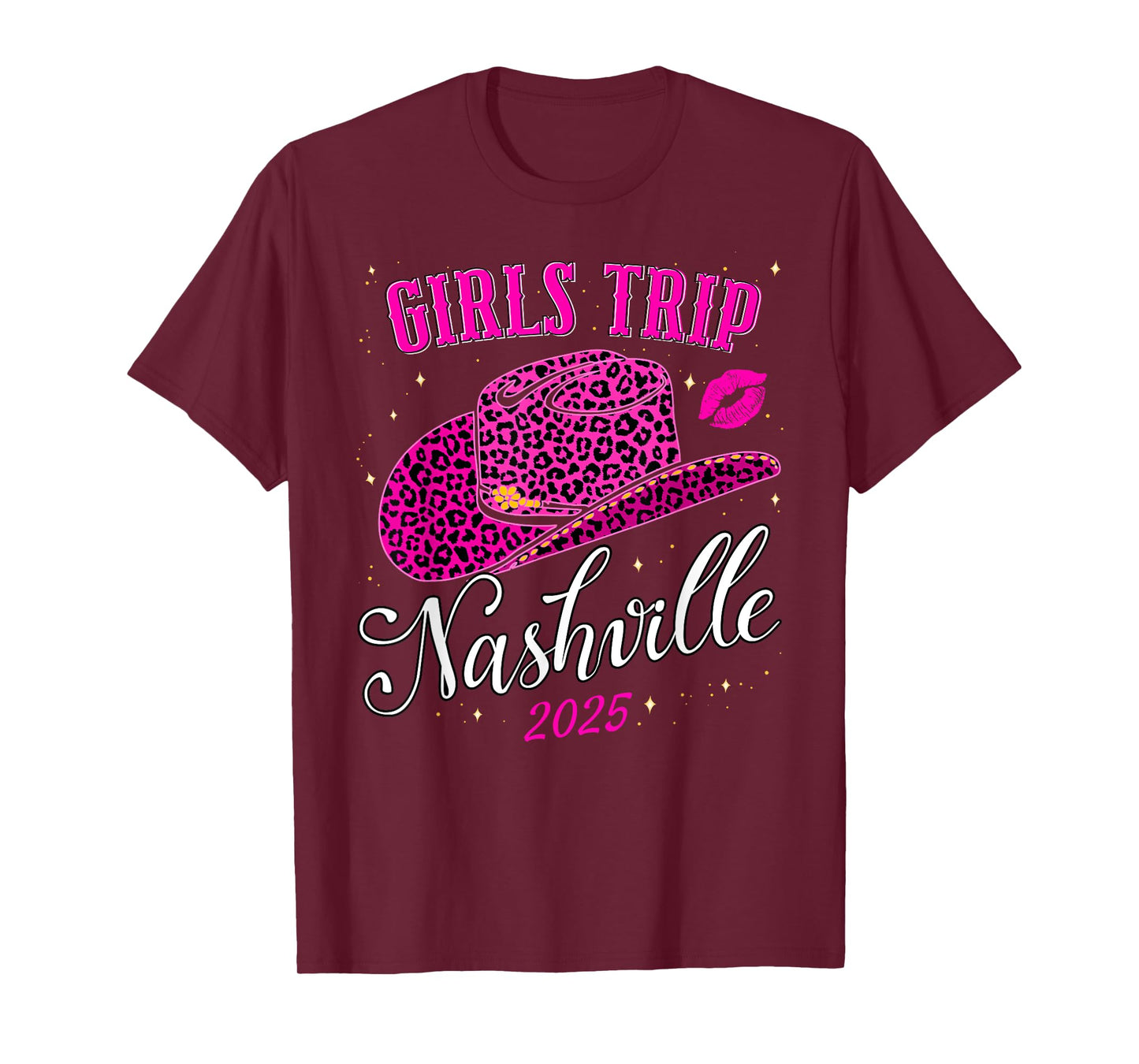 Girls Trip Nashville 2025 For Womens Weekend Birthday Squad T-Shirt