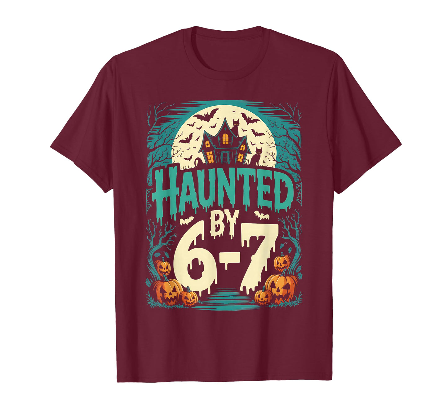 Retro Haunted by 6 7 T-Shirt