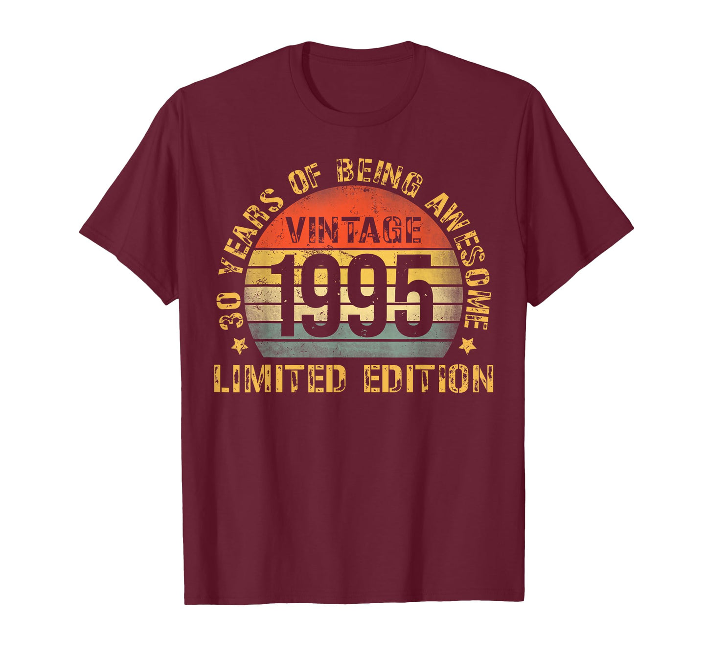 30 Year Birthday Decorations Men Gag 30yr 1995 30th Birthday T-Shirt