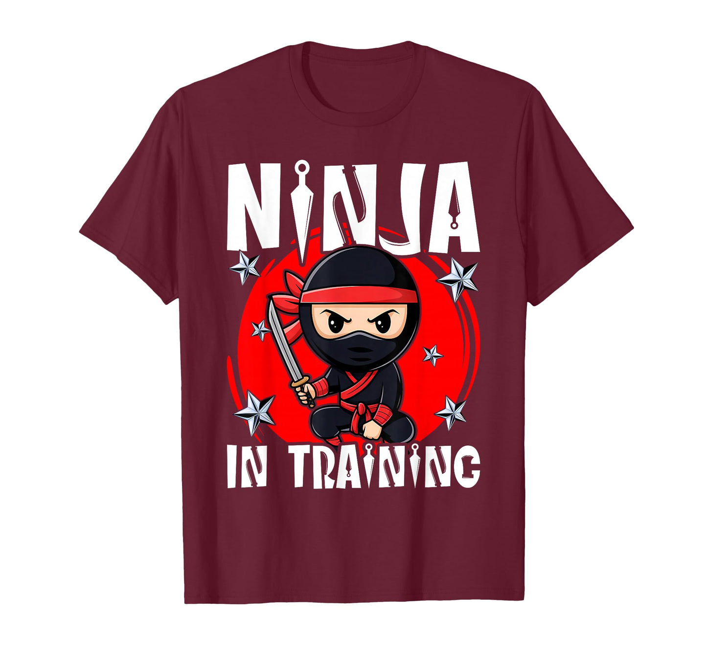 Ninja In Training Costume Party Warrior Boys Girls Kids T-Shirt