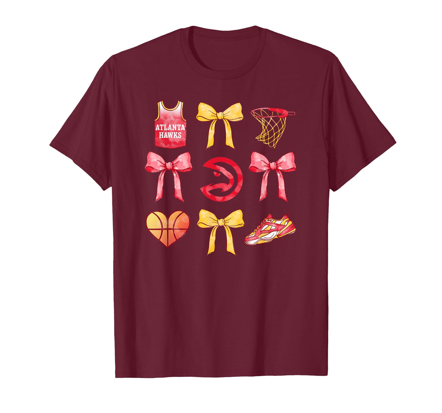 NBA Atlanta Hawks Bow Grid T-Shirt