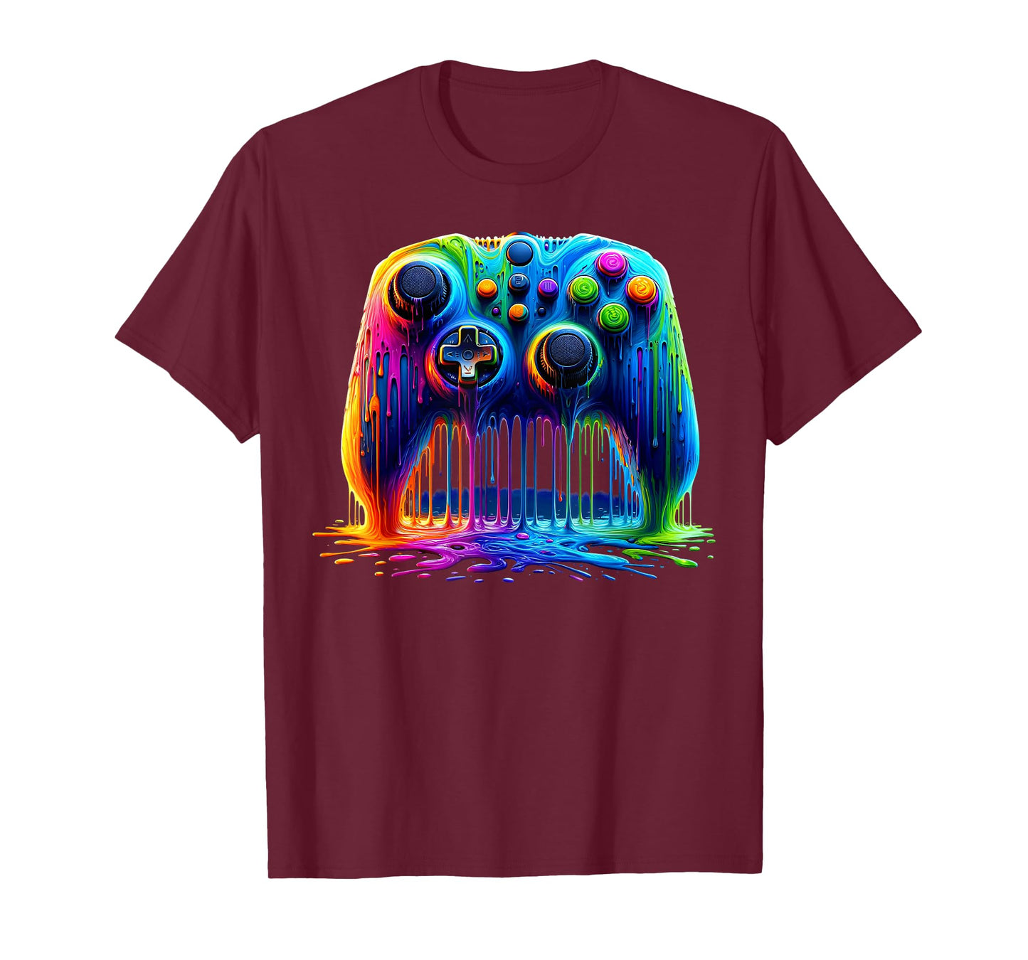 Colorful Passion for Gaming Gamer Graphic Design T-Shirt