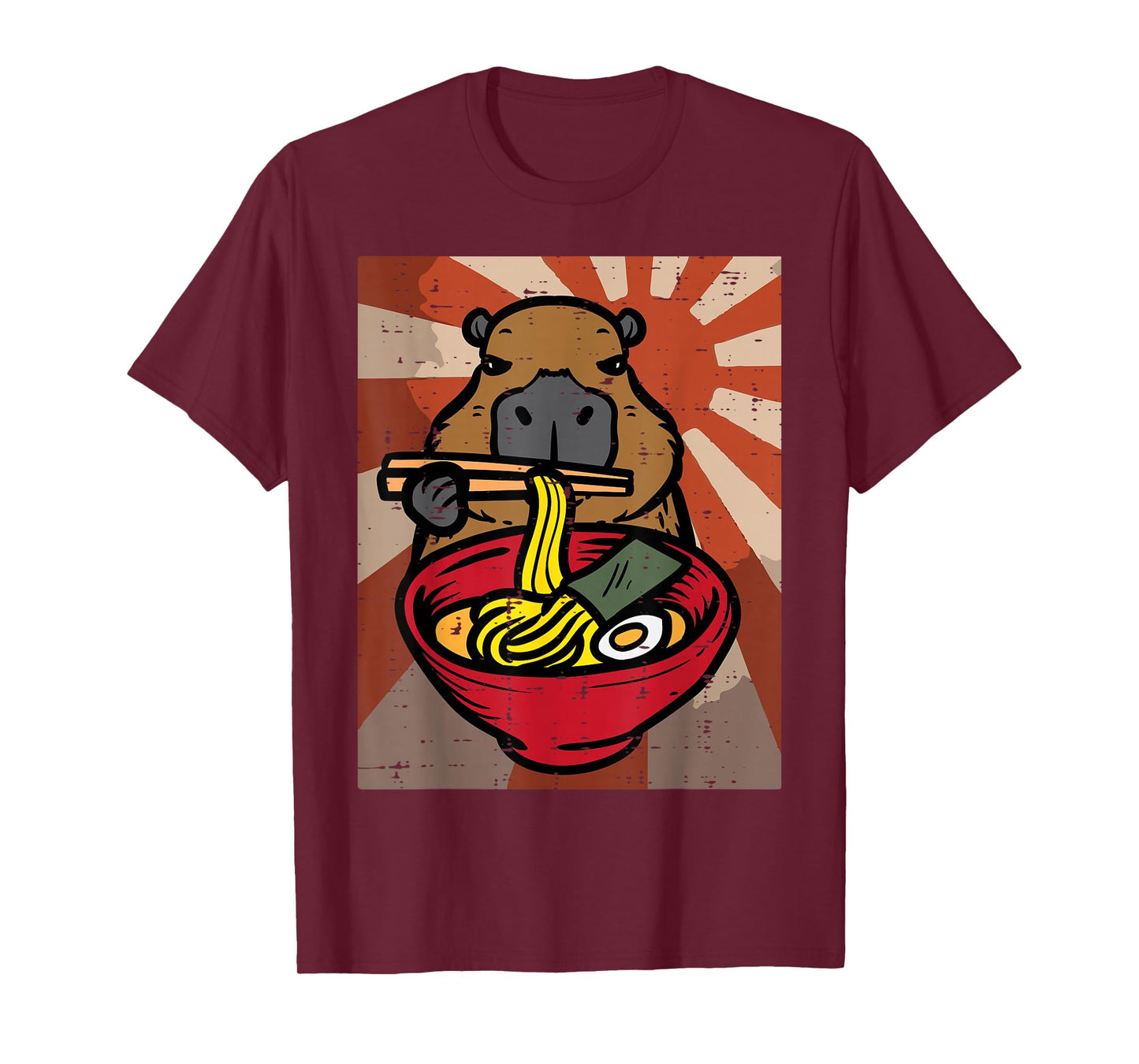 Capybara Ramen Kawaii Capy Japanese Food Men Women Kids Boys T-Shirt