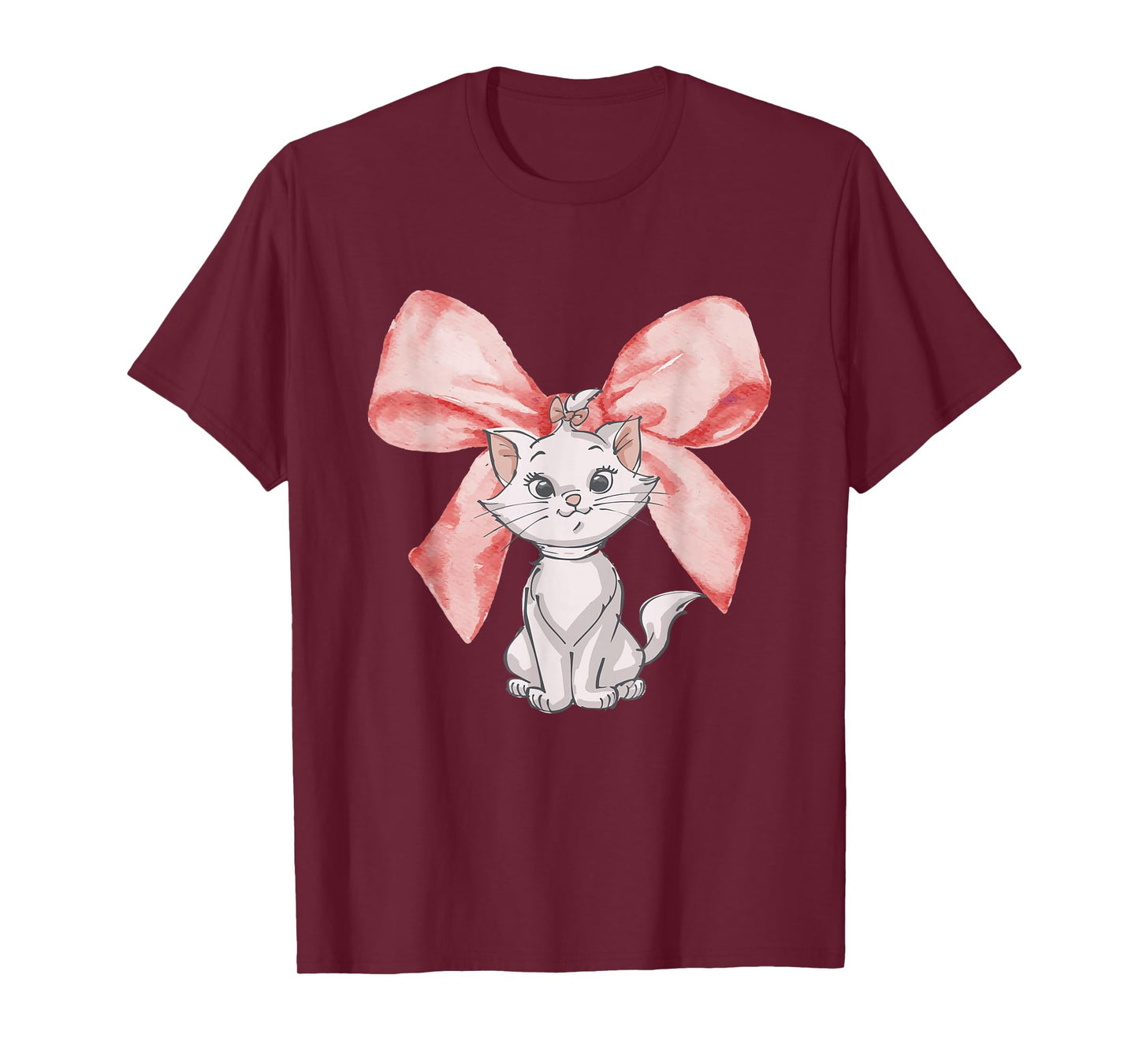 Disney The Aristocats Big Bow Marie Watercolor T-Shirt