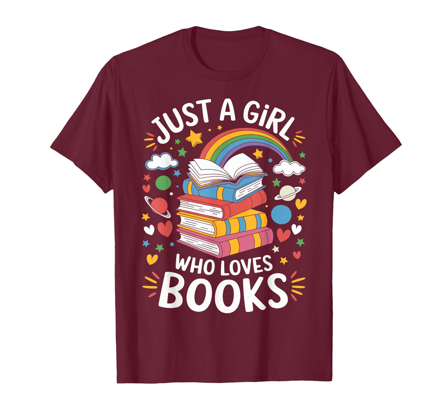 Bookworm Just A Girl Who Loves Books T-Shirt