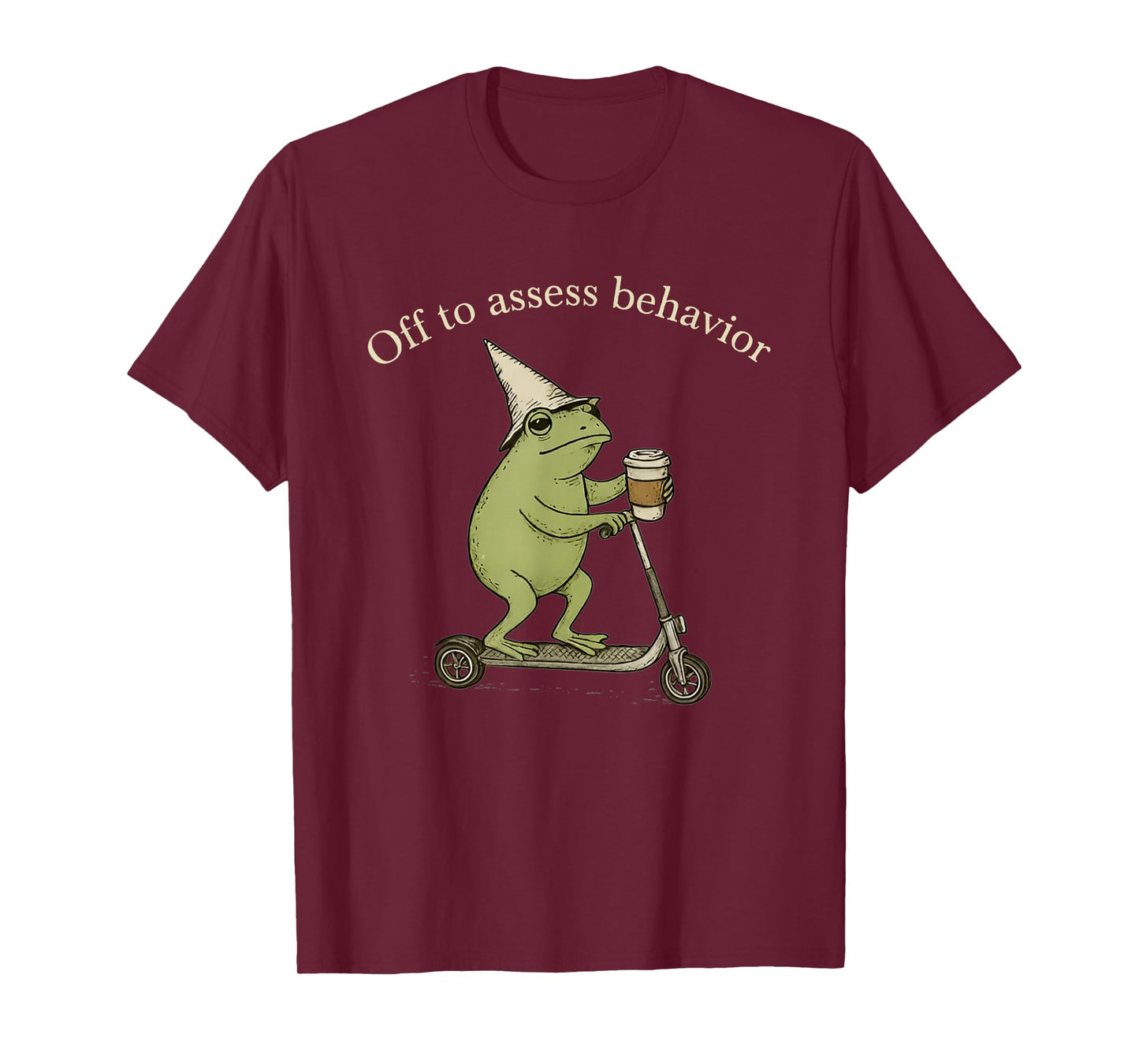 Off to Assess Behavior Funny Frog ABA Behavior Therapist T-Shirt