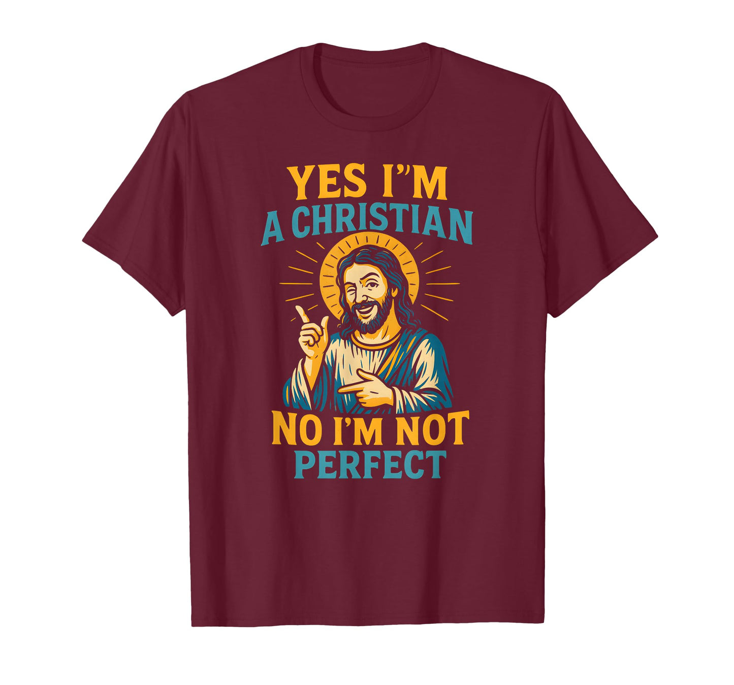 Christian Humor Not Perfect Cool Mens Religious Faith T-Shirt