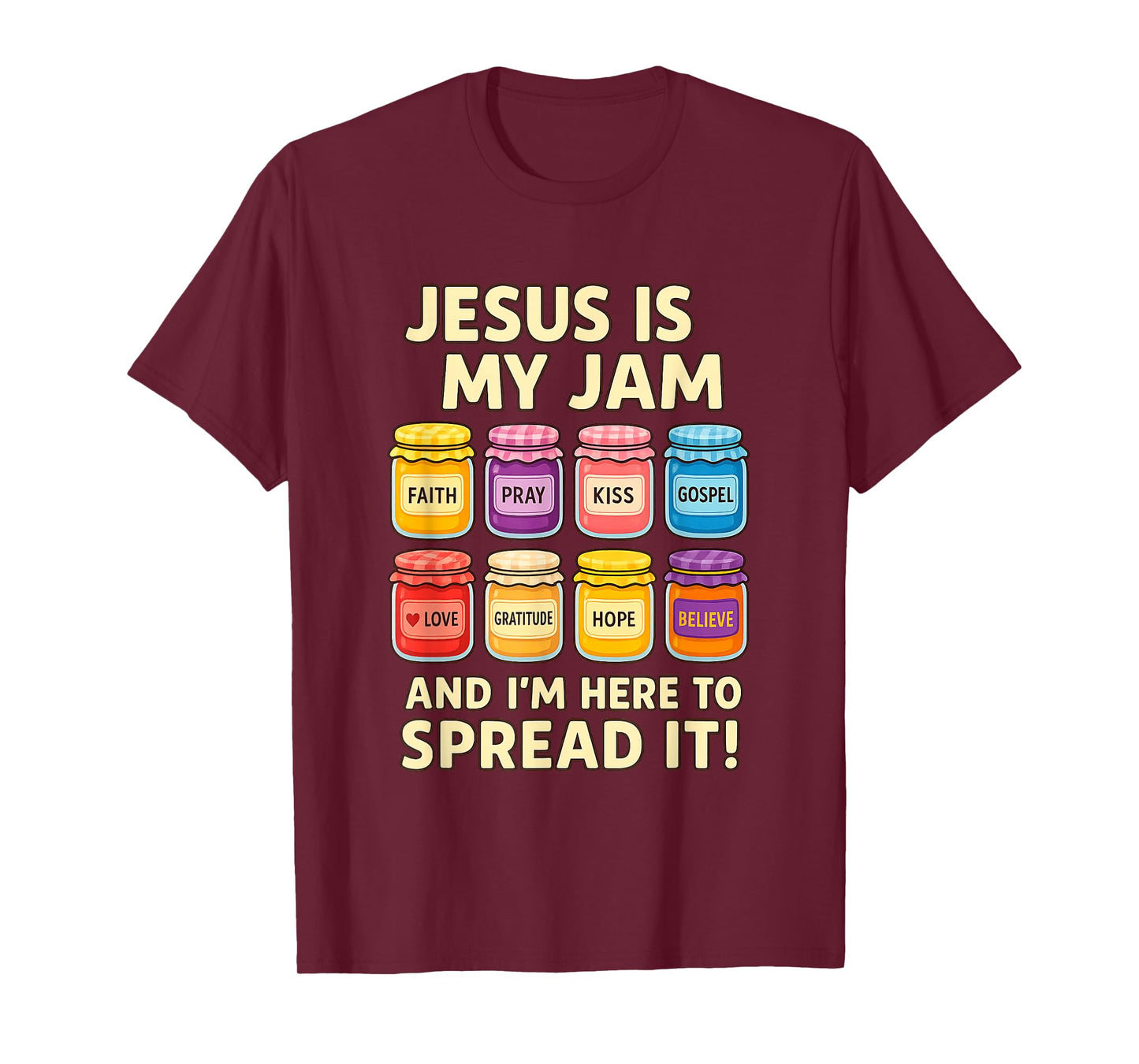 Jesus is My Jam Shirt Funny Christian Faith Bible T-Shirt