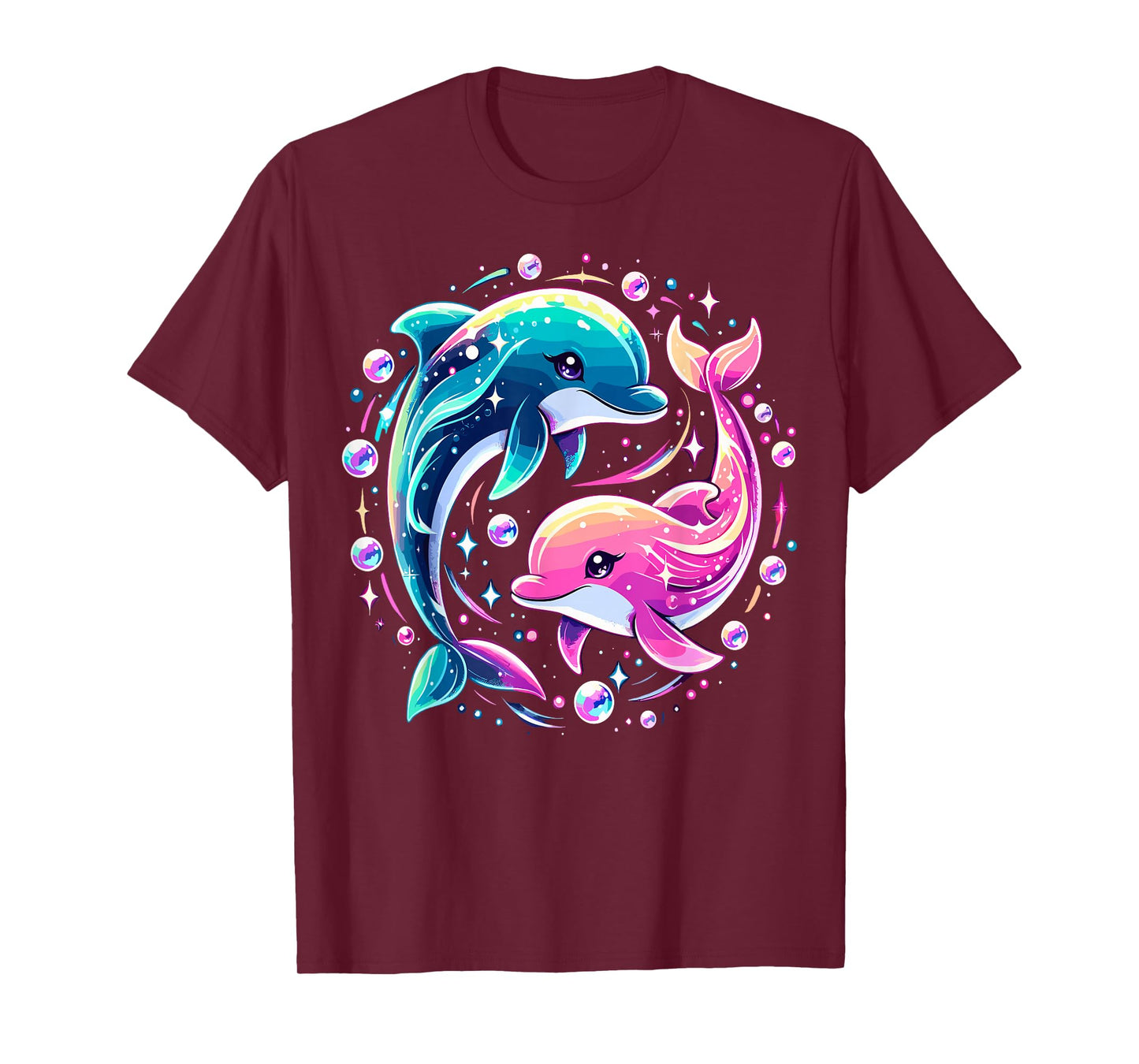 Dolphin Colorful Sea Ocean Animal Dolphin T-Shirt