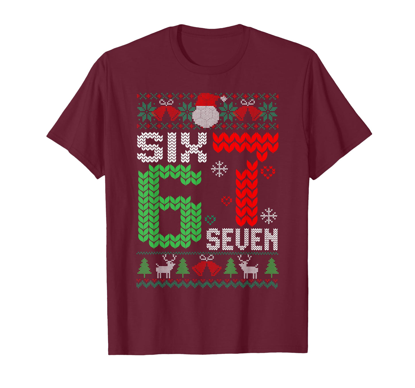 67 Meme Six Seven Christmas Ugly Sweater for Kids Boys Girls T-Shirt