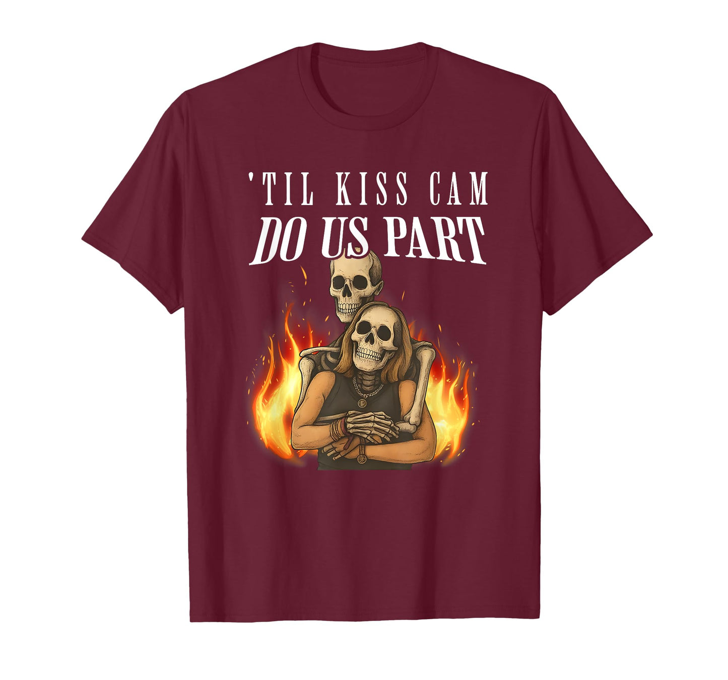 'Til Kiss Cam Do US Apart, Funny Halloween Concert T-Shirt