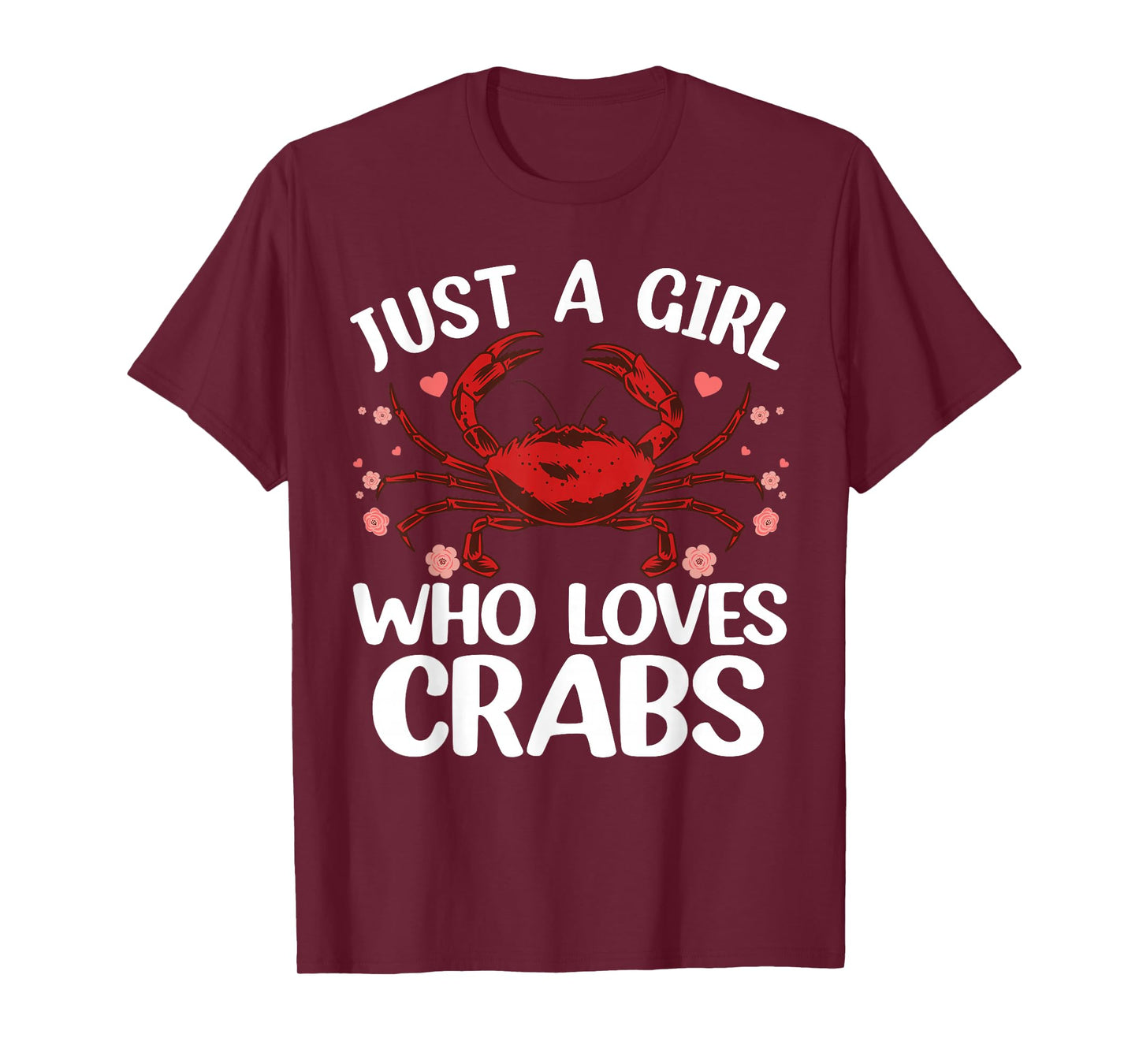 Cool Crab Art for Girls Women Crabby Seafood Gag Crab Lover T-Shirt