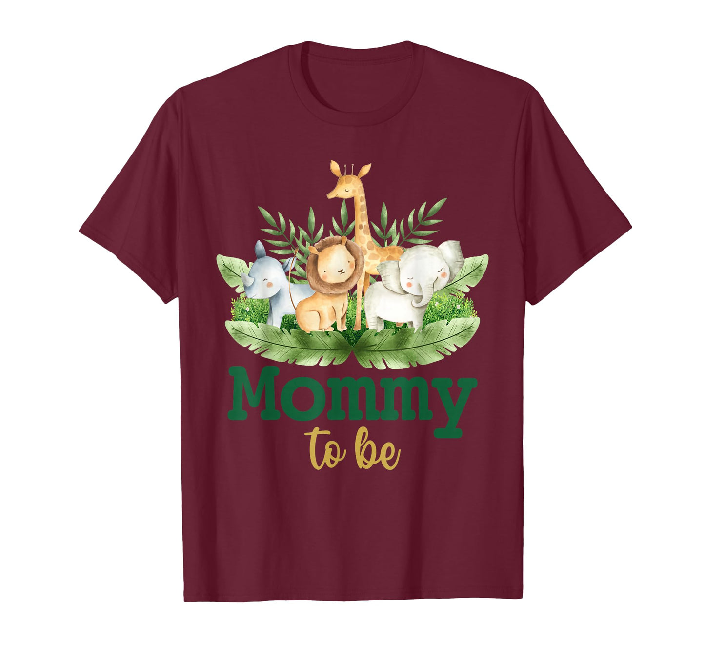 Soon To Be Mommy Jungle Animals Safari Baby Reveal T-Shirt