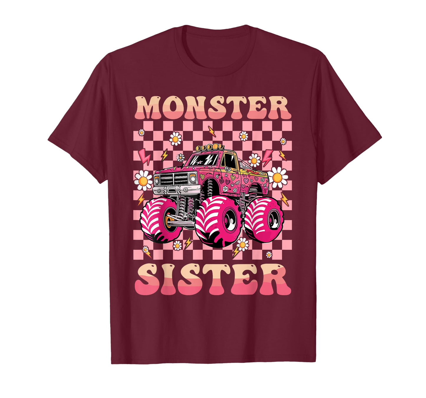 Monster Truck Sister Monster Truck Are My Jam Truck Lovers T-Shirt