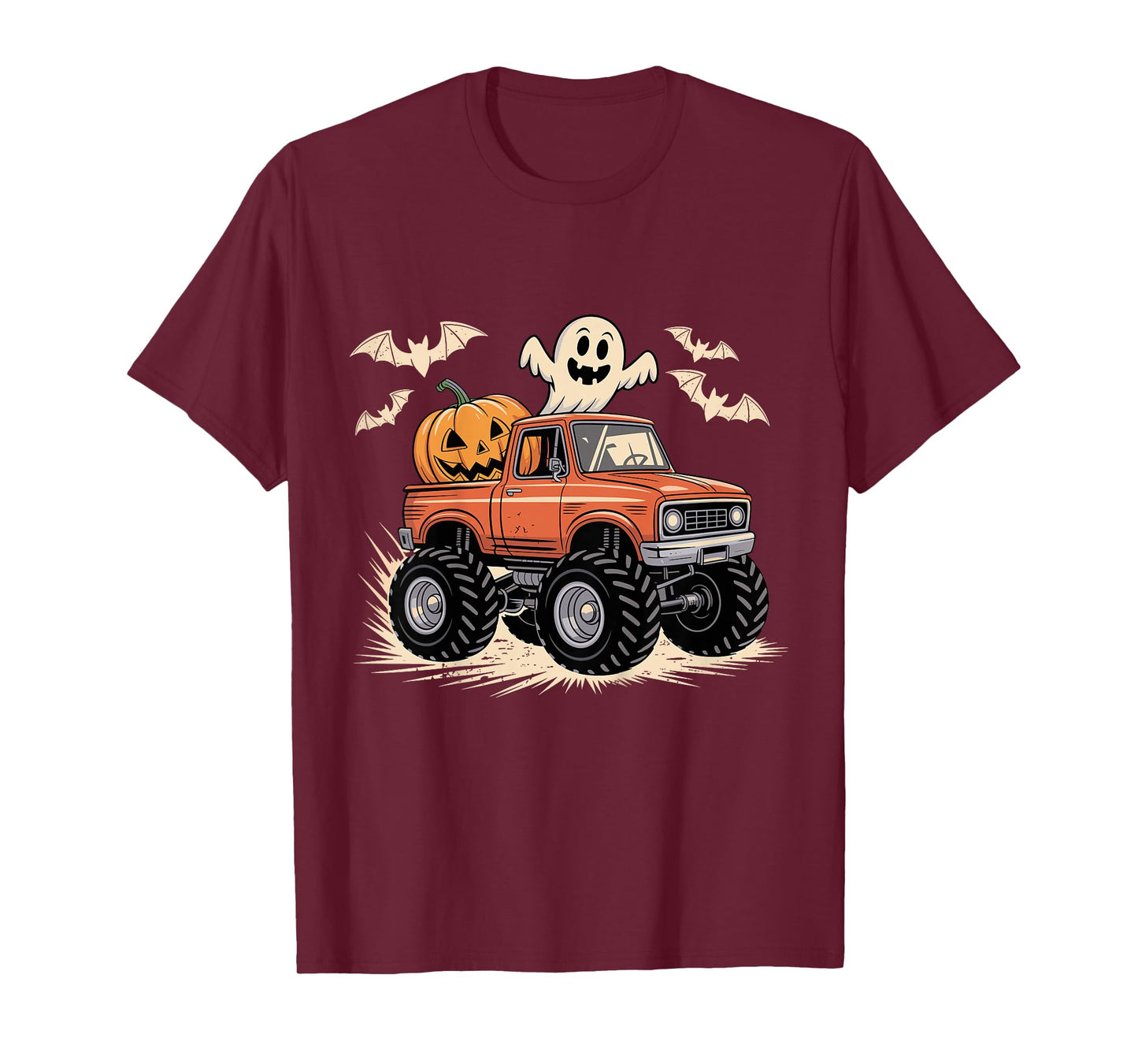 Kids Monster Truck Halloween Costume for Boys Kids T-Shirt