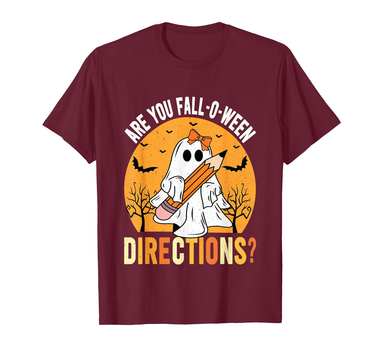 are You Fall-o-ween Direction Funny Sarcastic Quote Novelty T-Shirt