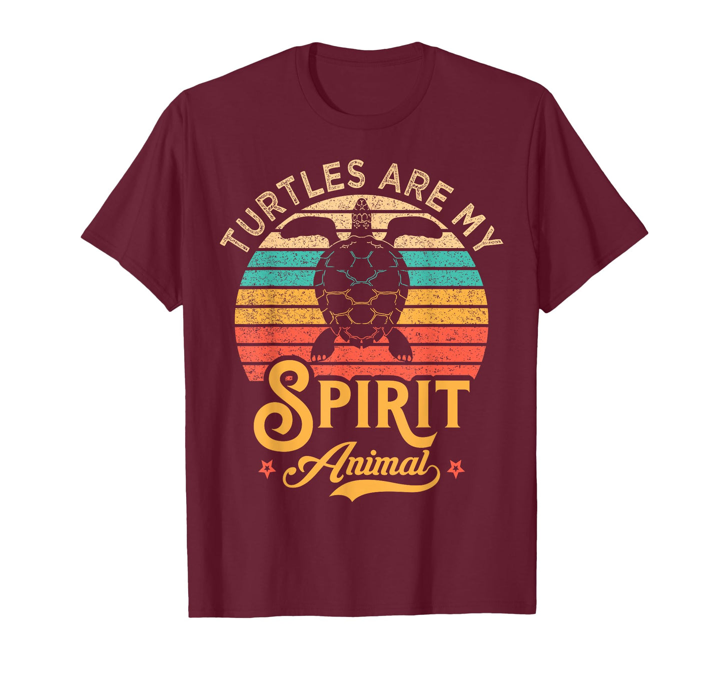 Turtles Are My Spirit Animal Retro Style Sea Turtle Lover T-Shirt