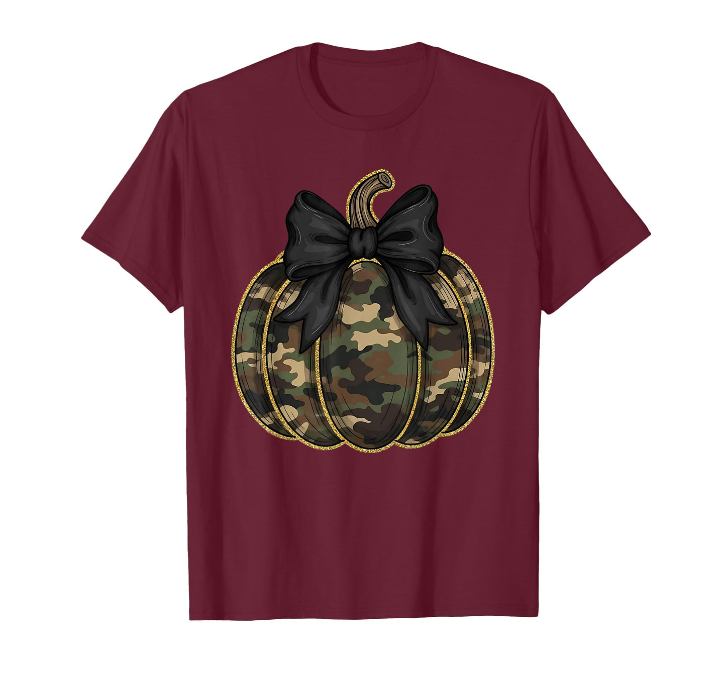 Camo Camouflage Pumpkin Halloween Costume Men Women Kids T-Shirt