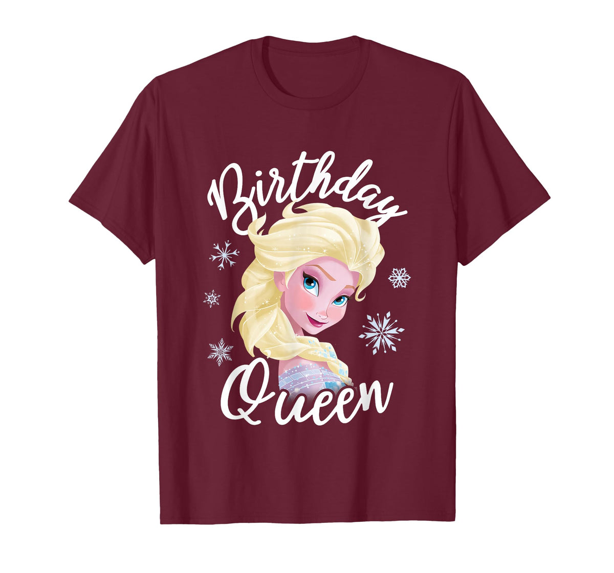 Disney Frozen Birthday Queen Elsa Big Chest Portrait T-Shirt