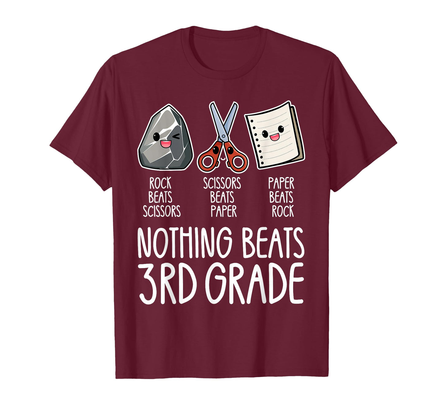 Nothing Beats 3rd Grade Funny Back to School Kids Teachers T-Shirt