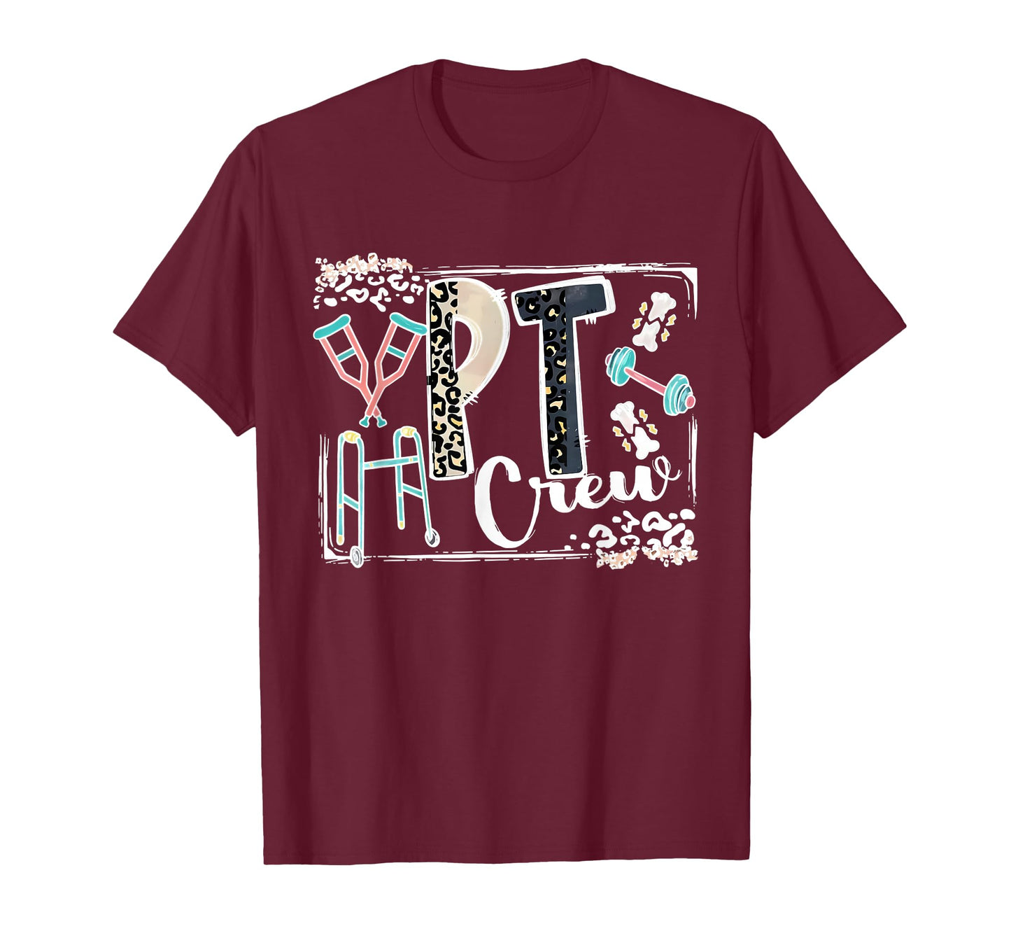 Leopard PT Physical Therapist Squad Physical Therapy T-Shirt