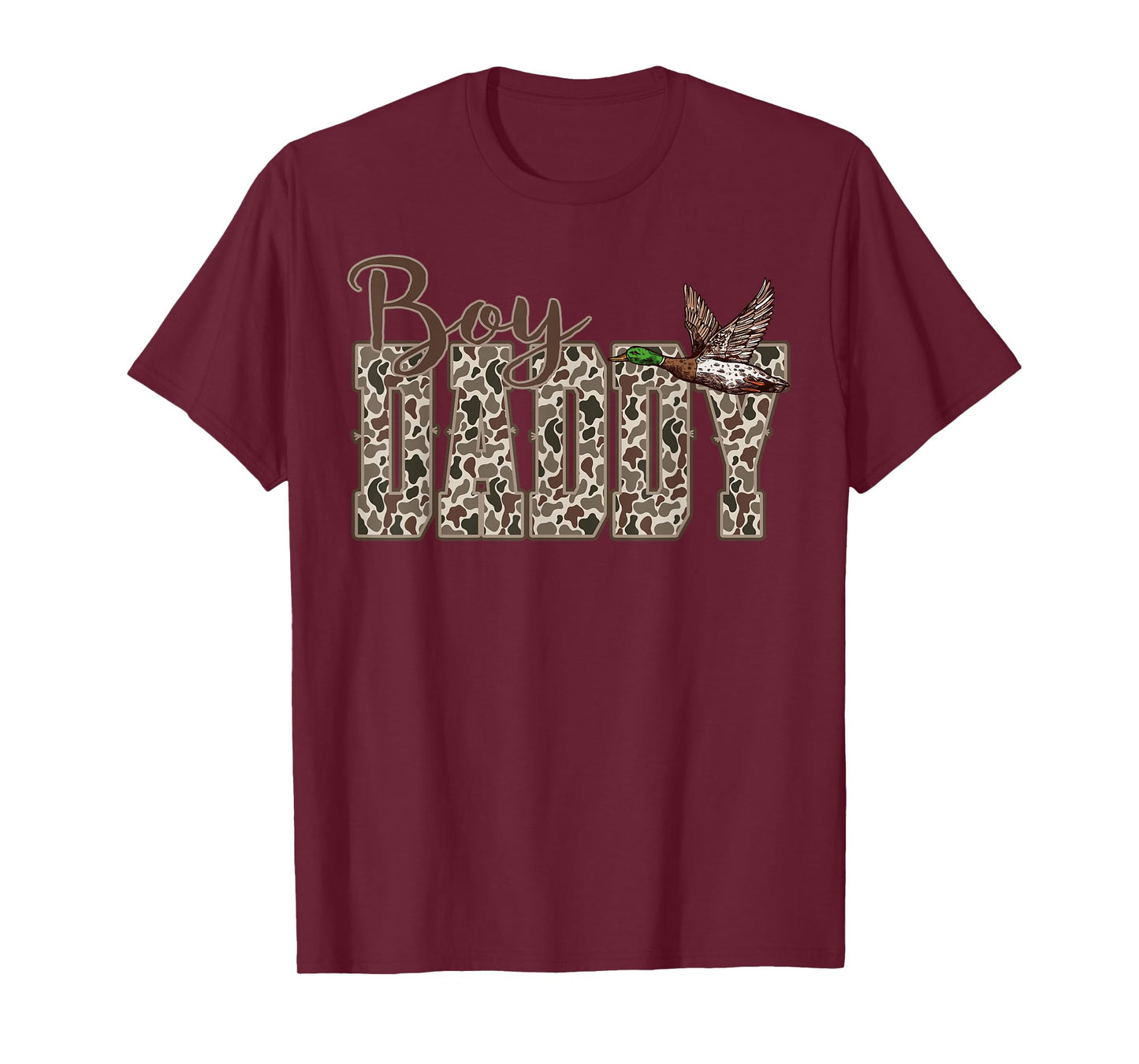 Hunting Boy Daddy Duck Camouflage Camo Preppy Camo Dad T-Shirt