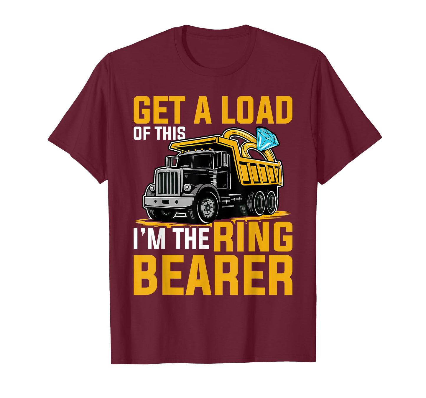 Ring Bearer Funny Wedding Truck Boys T-Shirt