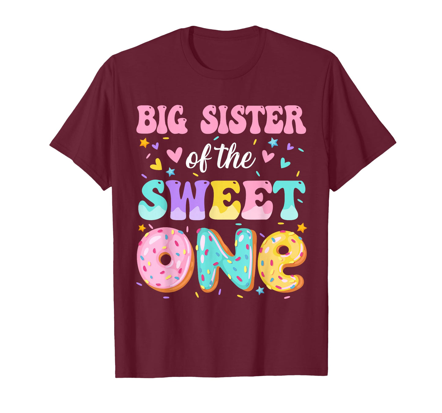Big Sister Of The Sweet One 1st Birthday Donut Bday Party T-Shirt
