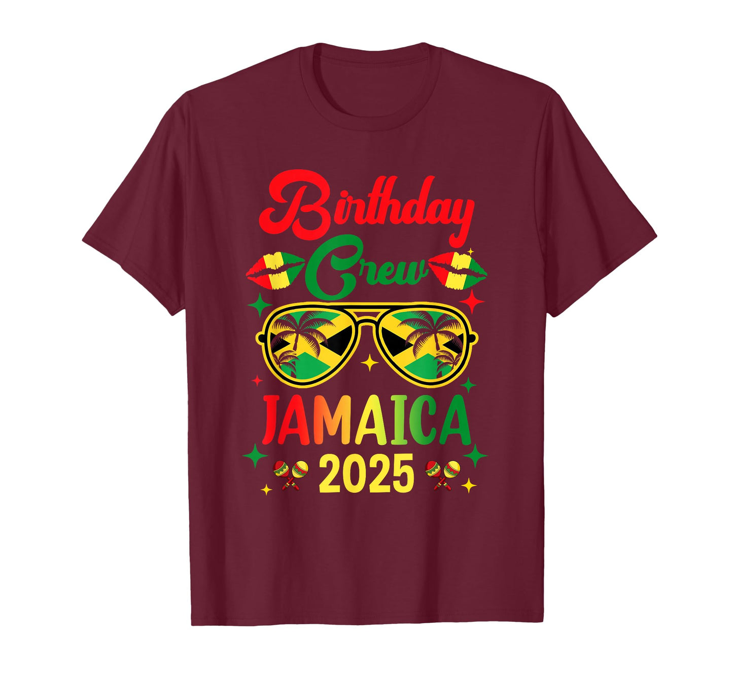 Birthday Crew 30Th 20Th Jamaica Vacation Party 2025 T-Shirt