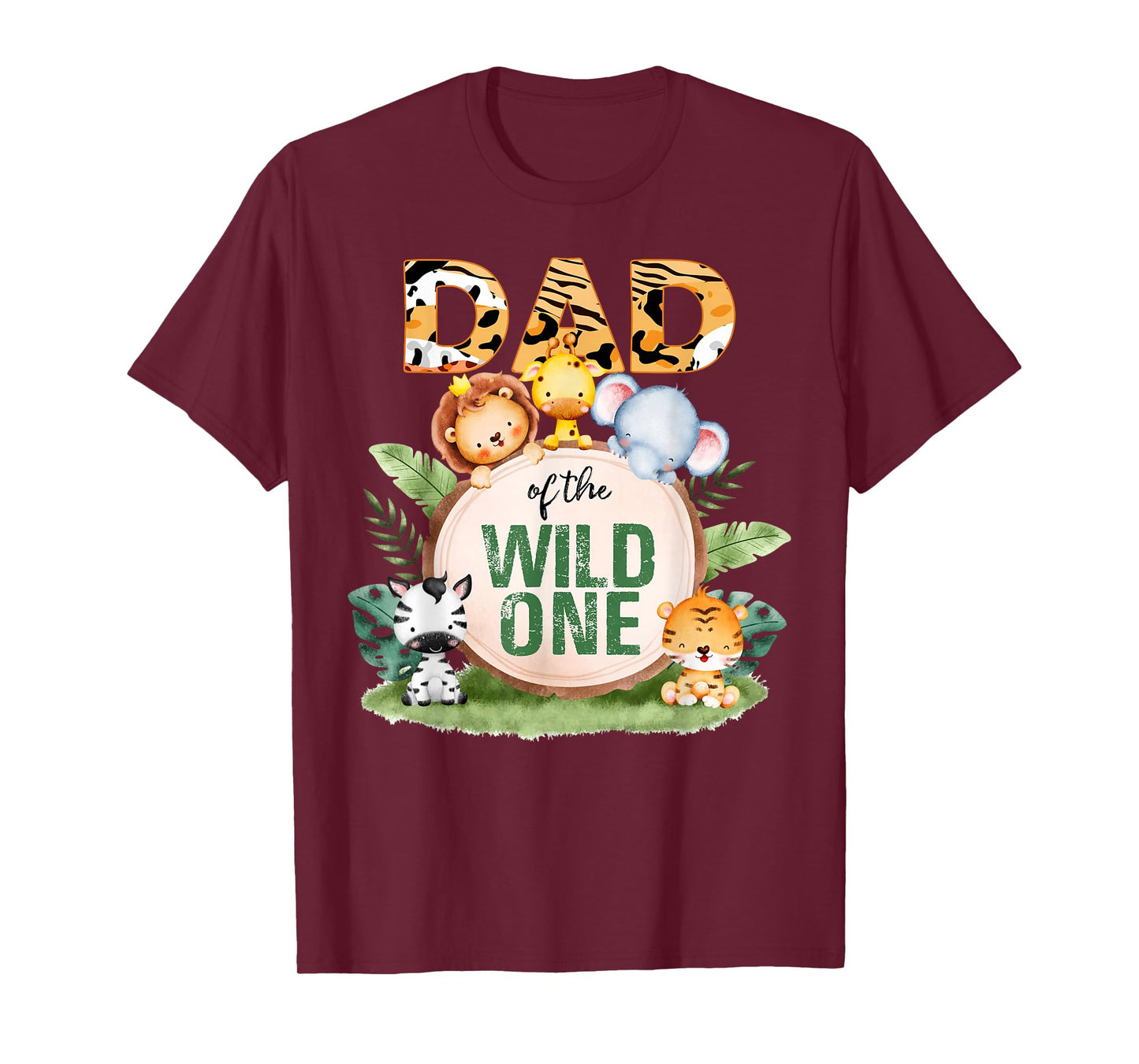 Dad Of The Wild One 1st Birthday Safari Family Matching T-Shirt