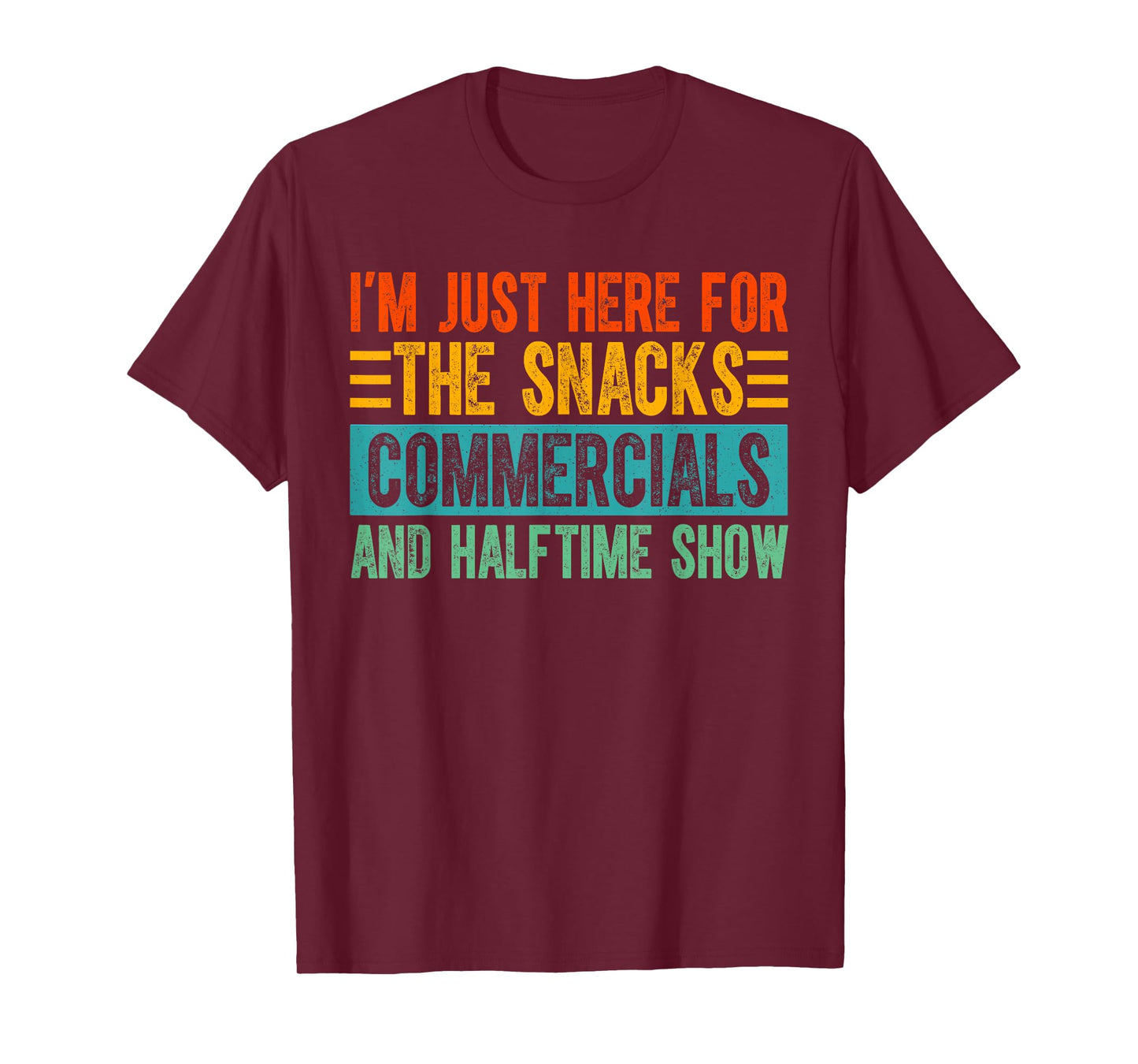 Just Here For The Snacks American Football Here for Snacks T-Shirt