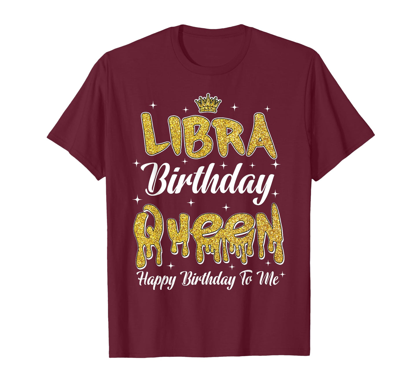 Libra Birthday Queen It's My Birthday Women Girl Zodiac T-Shirt
