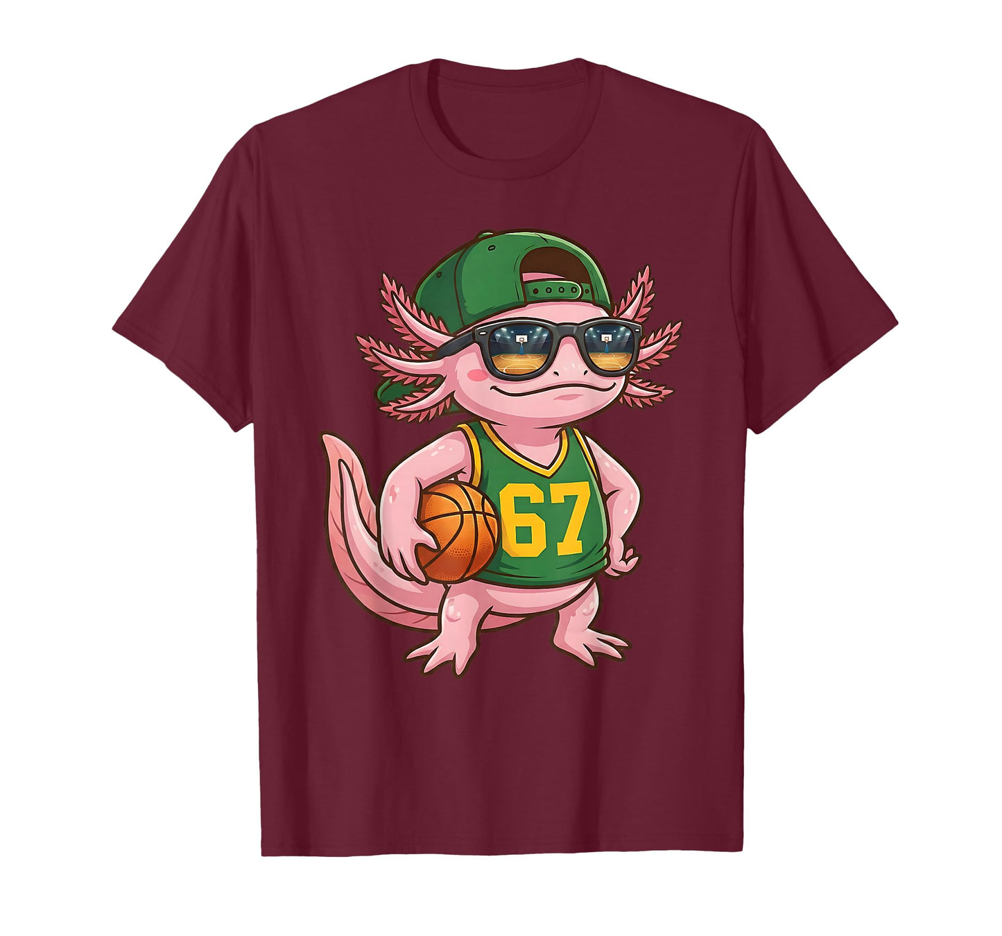Axolotl Basketball 67 Gen Alpha Slang Sports Men Boys Kids T-Shirt