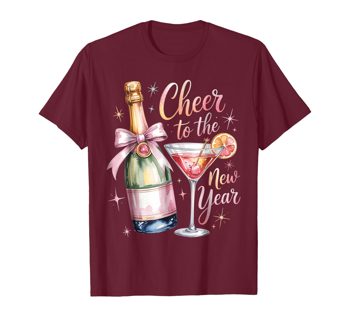 Cheers to The New Year 2026 Champagne New Years Eve Party T-Shirt